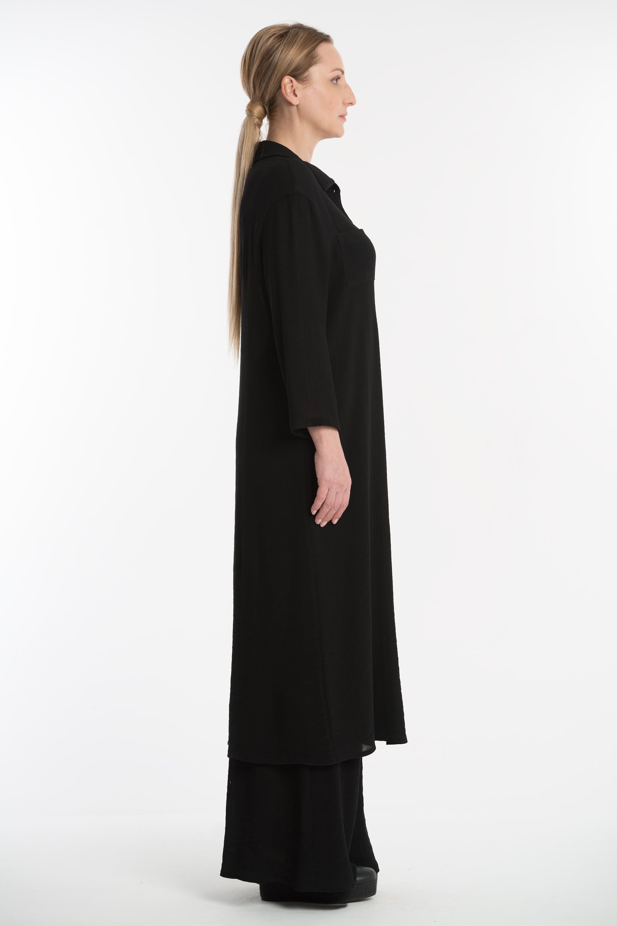 Рубашка "Длинная" гофре 33 Ночь (nuit) от Lesel (Лесель)! Заказывайте по ✆ 8 (800) 777 02 37