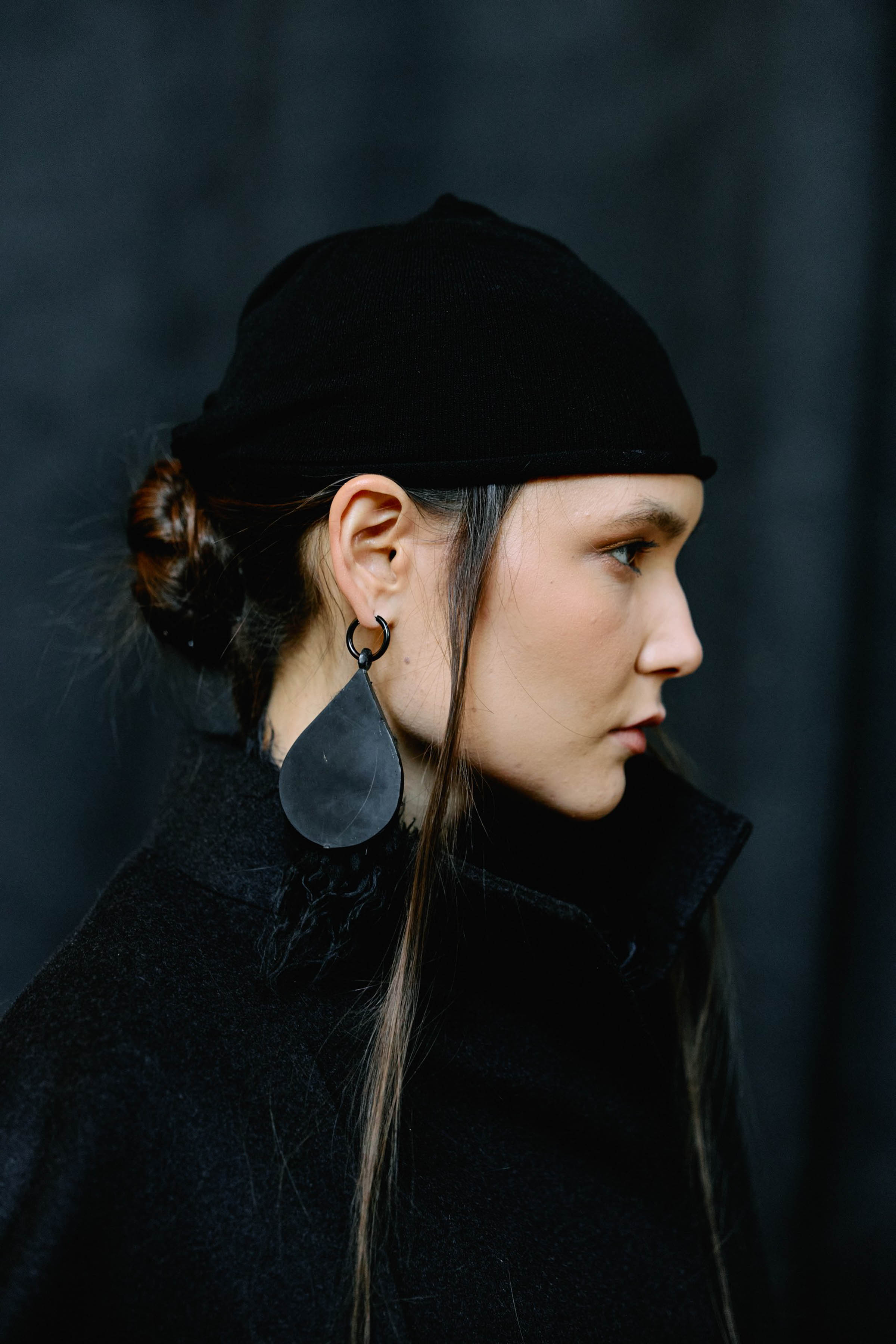 Шапка тонкая бандана 00 Черный (noir) от Lesel (Лесель)! Заказывайте по ✆ 8 (800) 777 02 37