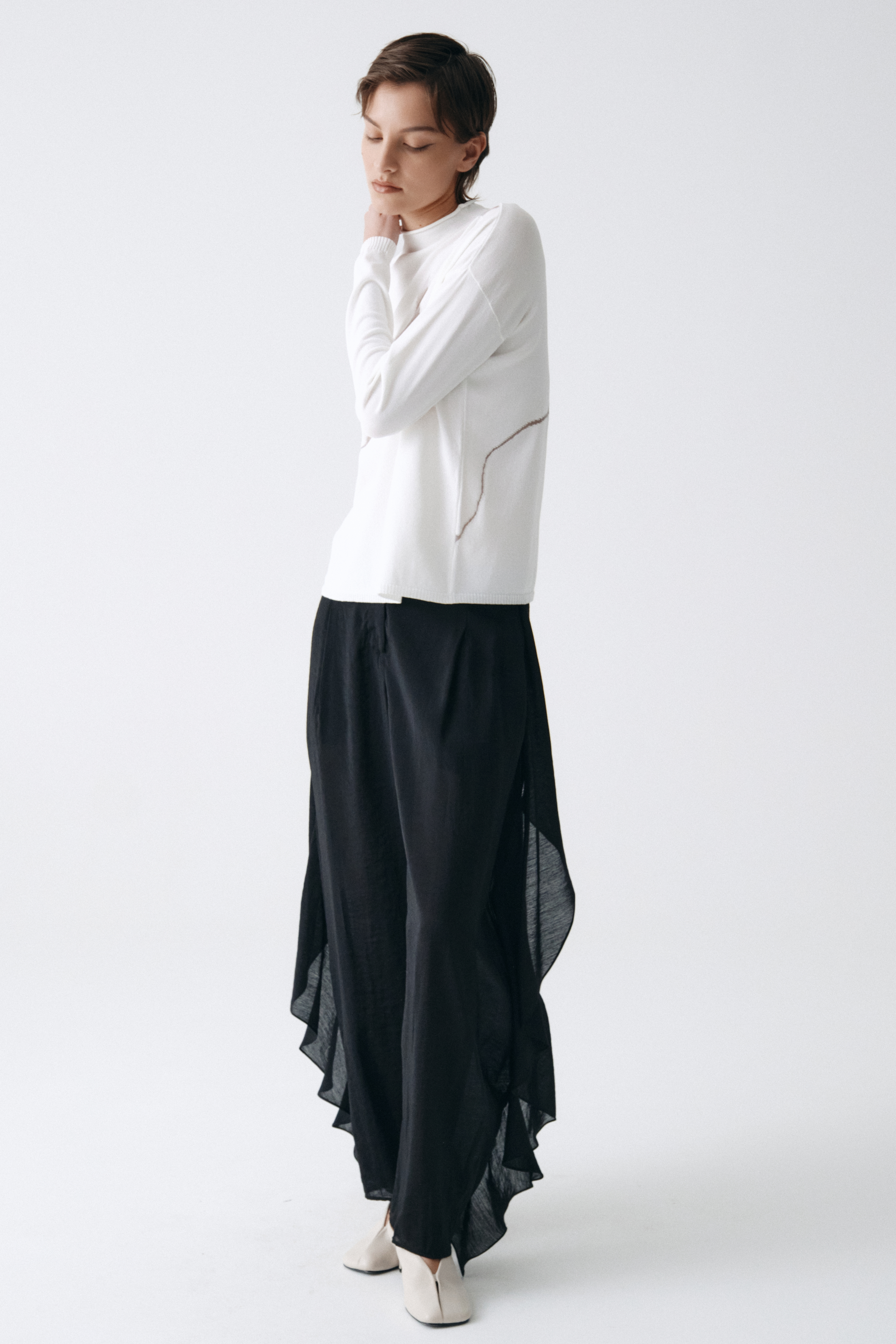 Брюки прозрачные с воланами  от Lesel (Лесель)! Заказывайте по ✆ 8 (800) 777 02 37