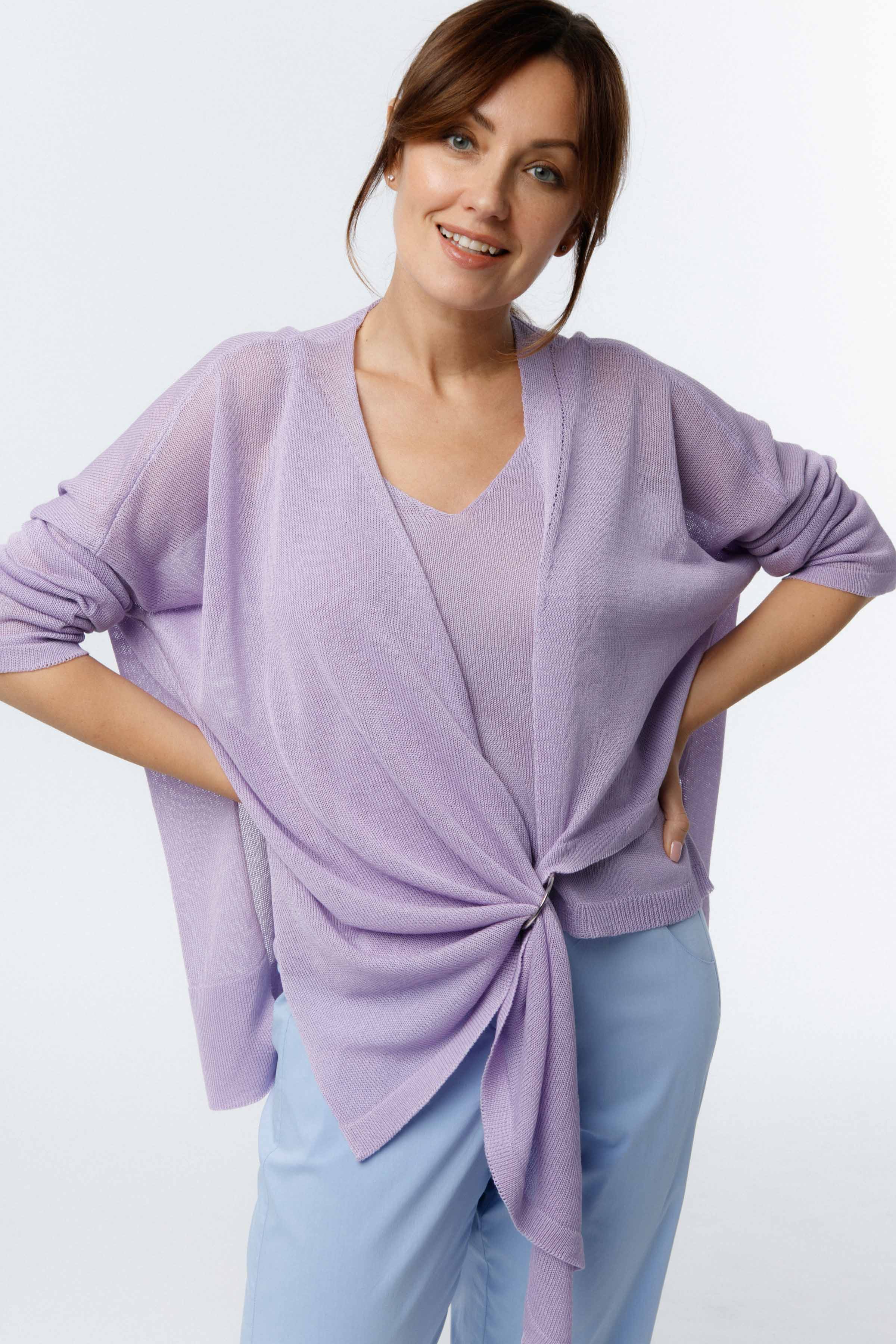 Кардиган Узел 43 Лаванда (lavande) от Lesel (Лесель)! Заказывайте по ✆ 8 (800) 777 02 37