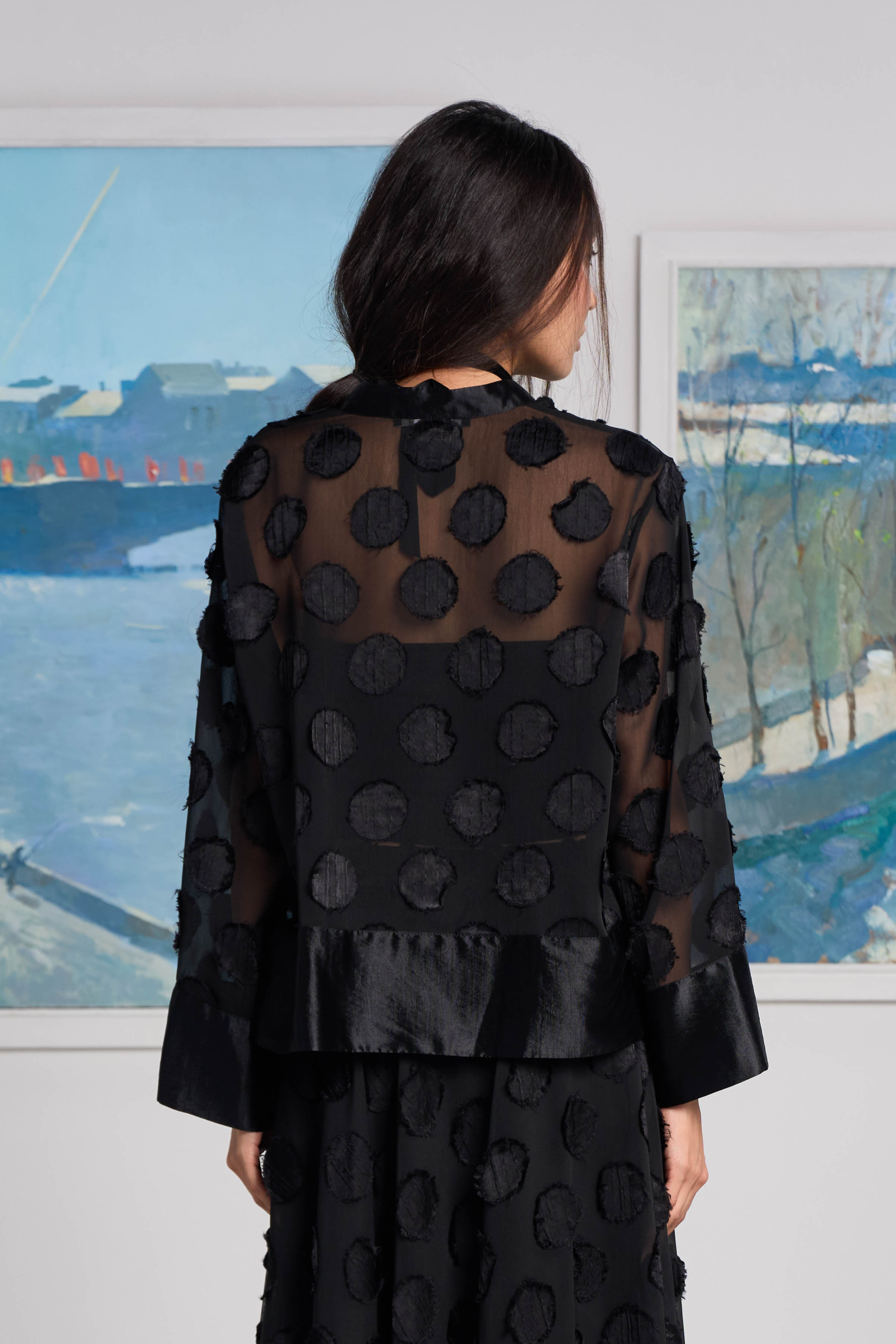 Блуза Прозрачный горох  от Lesel (Лесель)! Заказывайте по ✆ 8 (800) 777 02 37