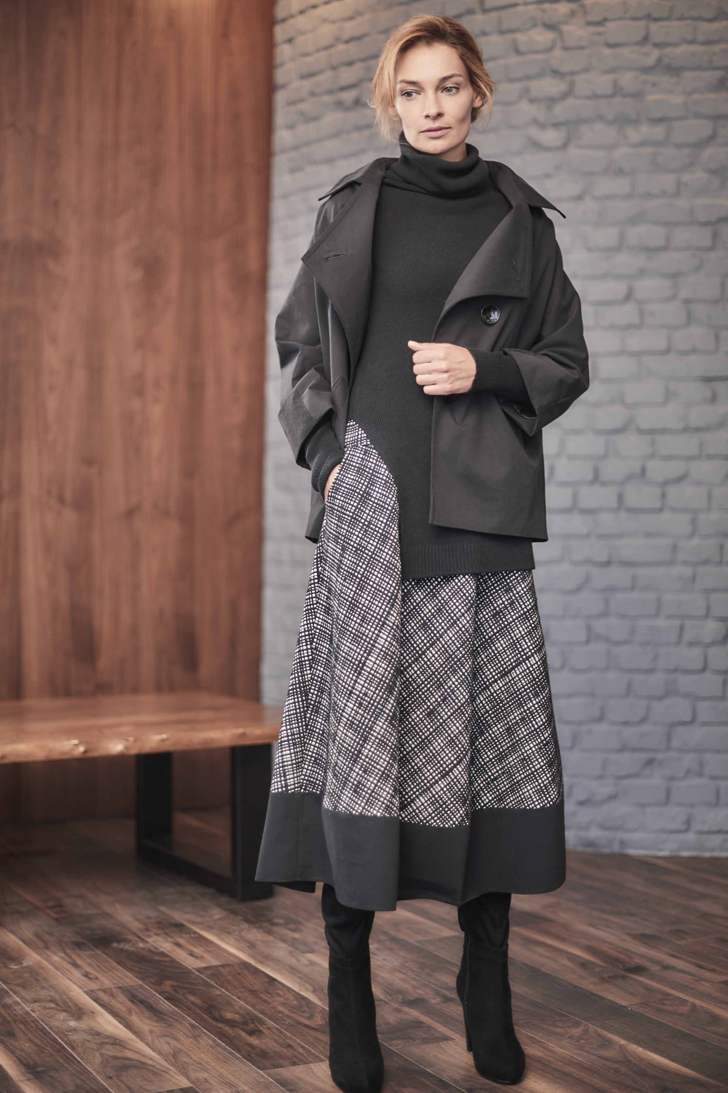 Юбка "Клетка-клёш с полосой" 1b50f500-f20c-11e6-b1ac-0025ab1f0300 от Lesel (Лесель)! Заказывайте по ✆ 8 (800) 777 02 37