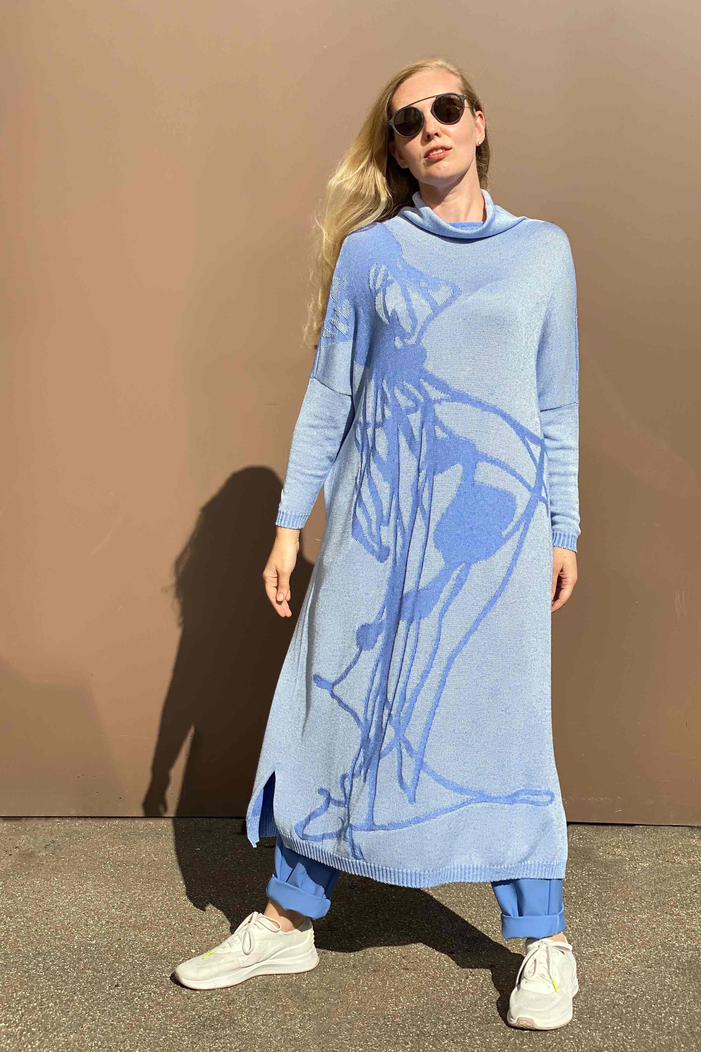 Платье "Клякса" 35 Небесно-голубой (bleu ciel) от Lesel (Лесель)! Заказывайте по ✆ 8 (800) 777 02 37