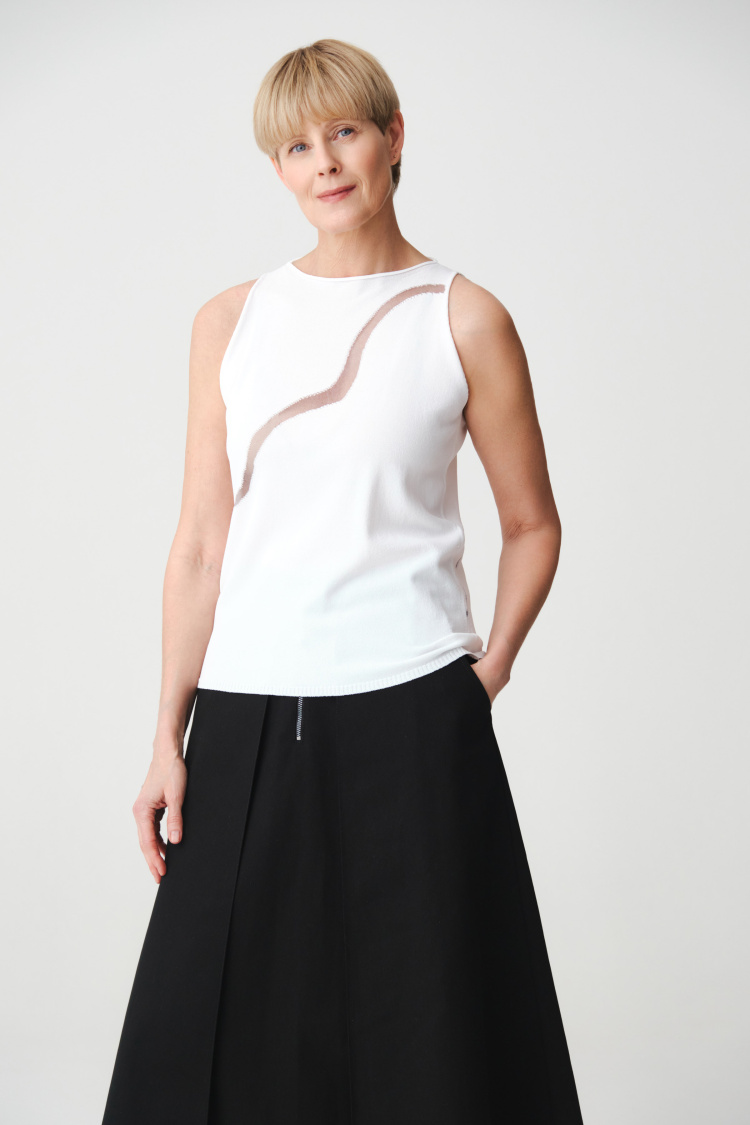 Джемпер с коротким рукавом американка Ломаная линия