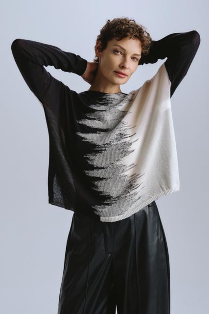 Джемпер Кашемир переход  от Lesel (Лесель)! Заказывайте по ✆ 8 (800) 777 02 37