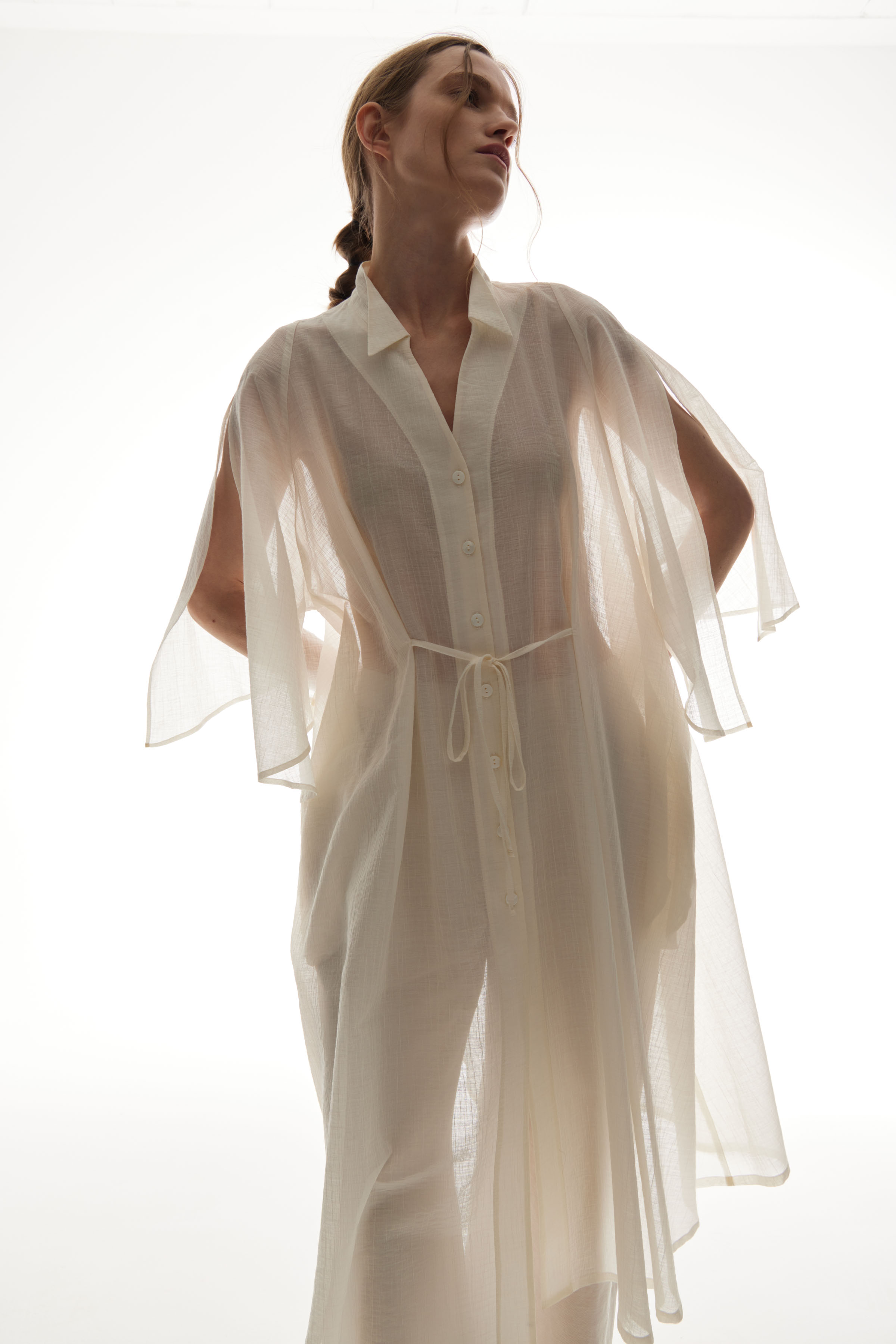 Блуза Прозрачная, рукав с разрезом  от Lesel (Лесель)! Заказывайте по ✆ 8 (800) 777 02 37