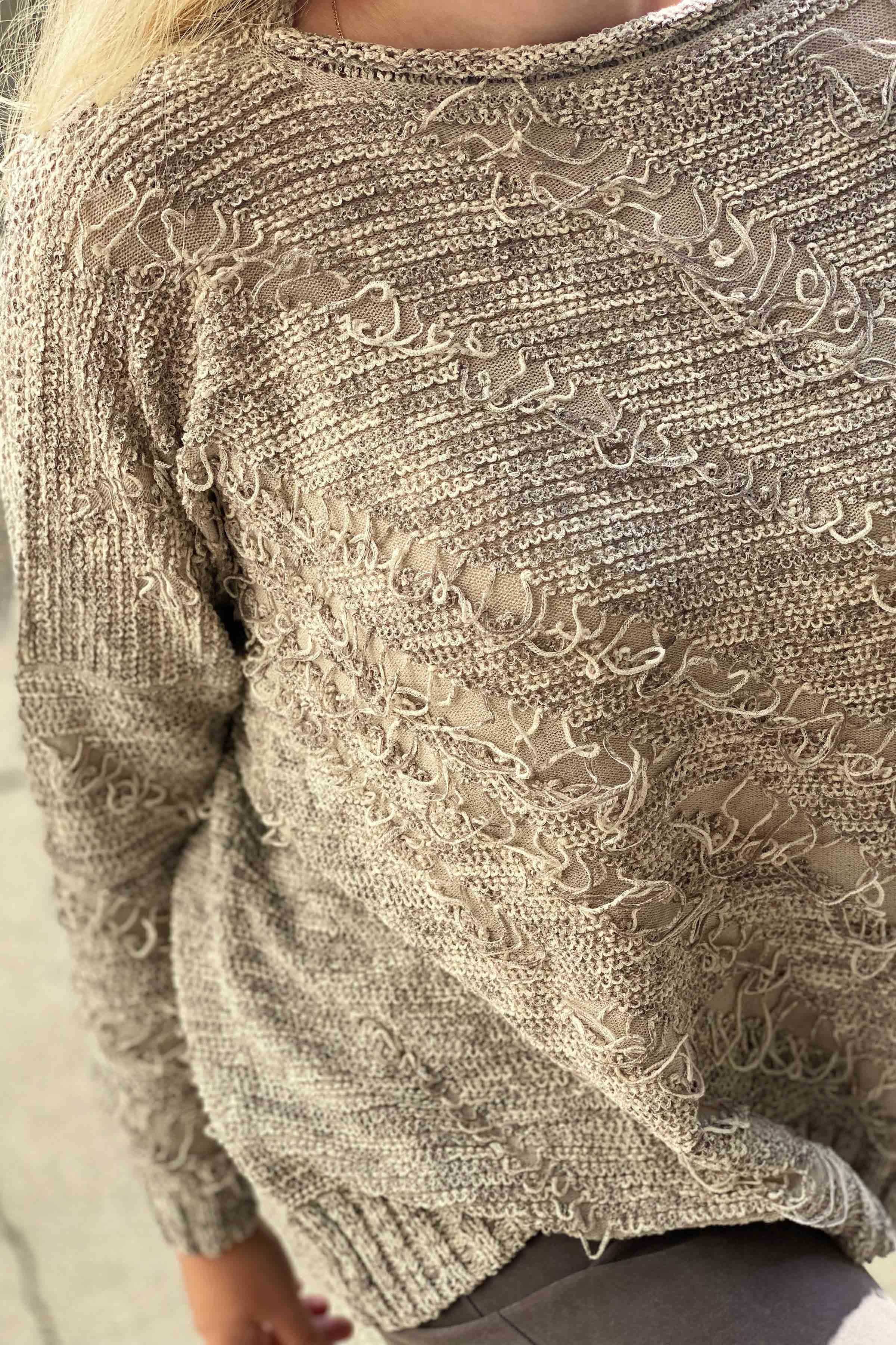 Джемпер "Гранж" 09 Беж-меланж (melange beige) от Lesel (Лесель)! Заказывайте по ✆ 8 (800) 777 02 37