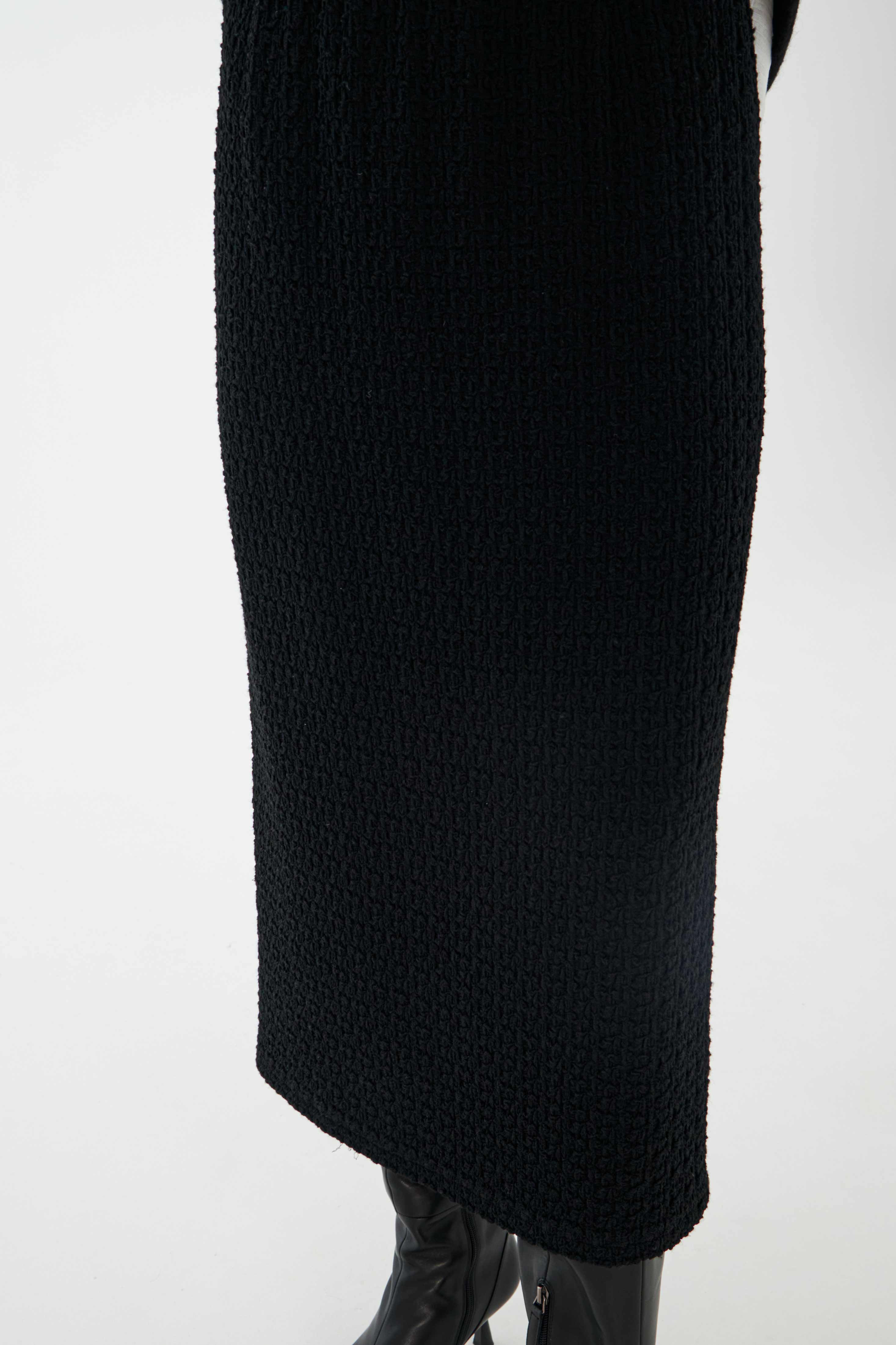 Юбка узкая, сложный жаккард 00 Черный (noir) от Lesel (Лесель)! Заказывайте по ✆ 8 (800) 777 02 37