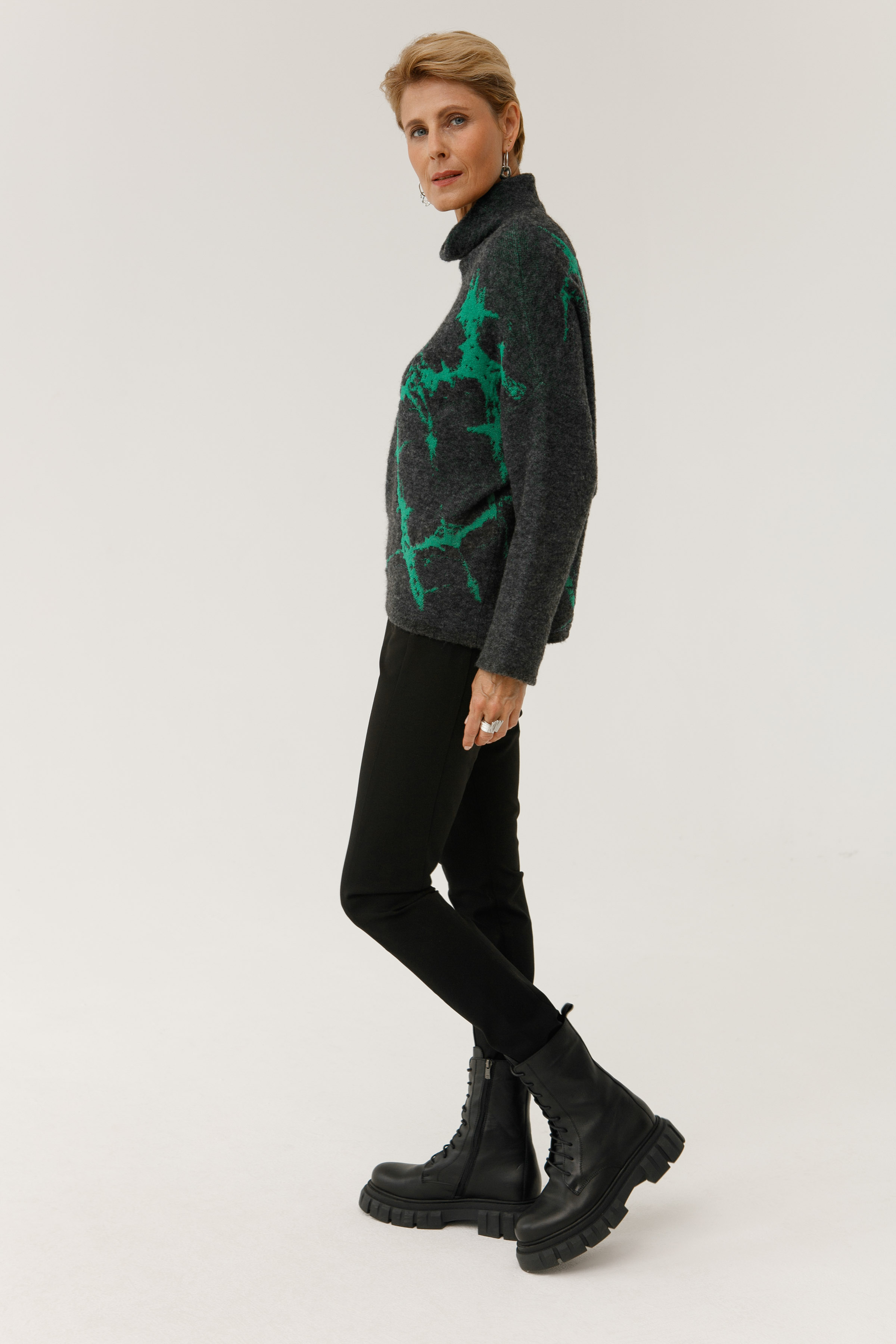 Брюки узкие прямые, плотное джерси 10 Серый (grise) от Lesel (Лесель)! Заказывайте по ✆ 8 (800) 777 02 37