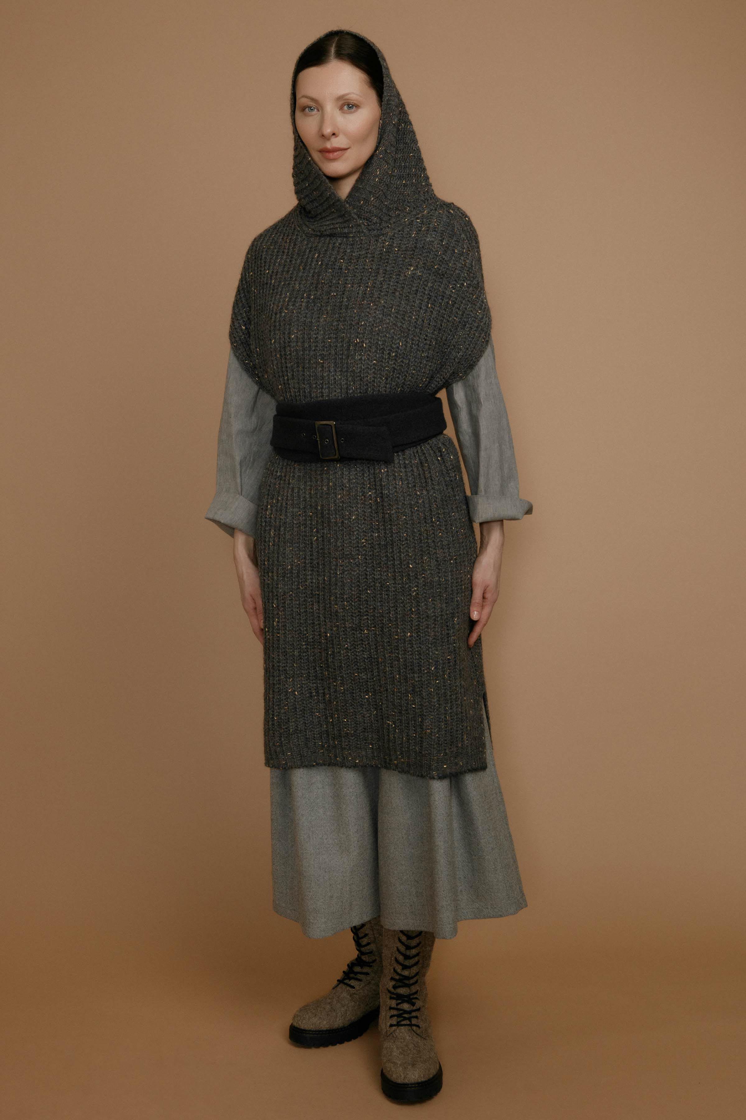 Туника с капюшоном 74 Тень (ombre) от Lesel (Лесель)! Заказывайте по ✆ 8 (800) 777 02 37