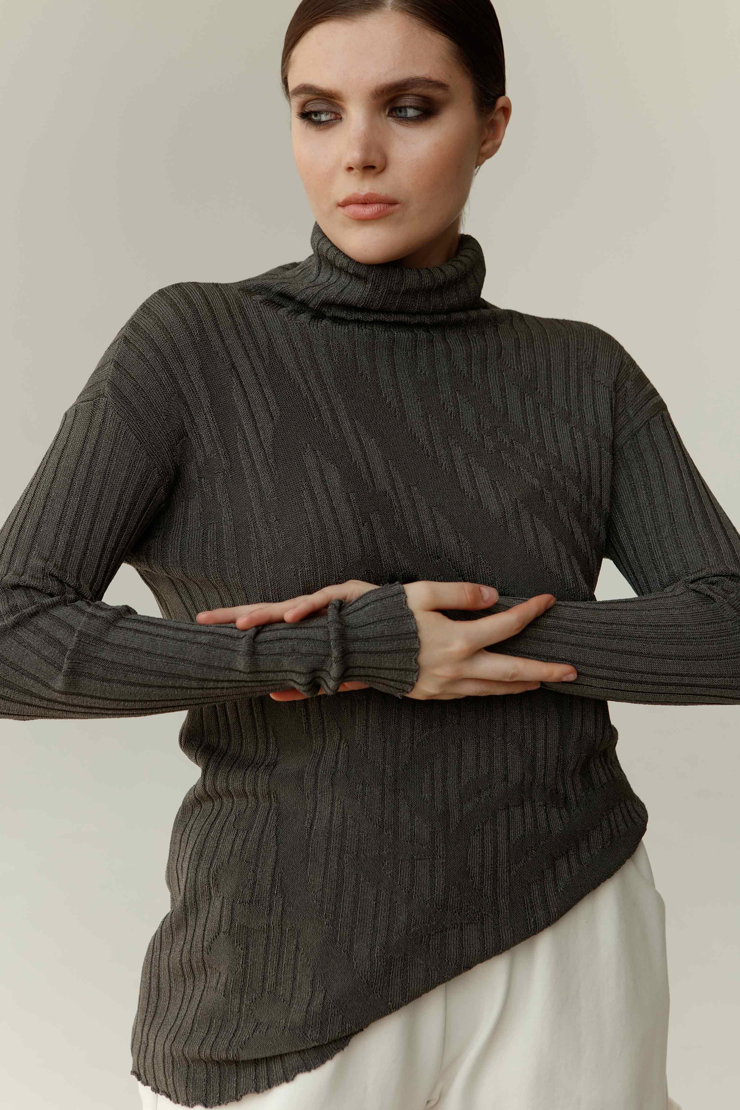 Водолазка Узор 11 Антрацит (anthracite) от Lesel (Лесель)! Заказывайте по ✆ 8 (800) 777 02 37