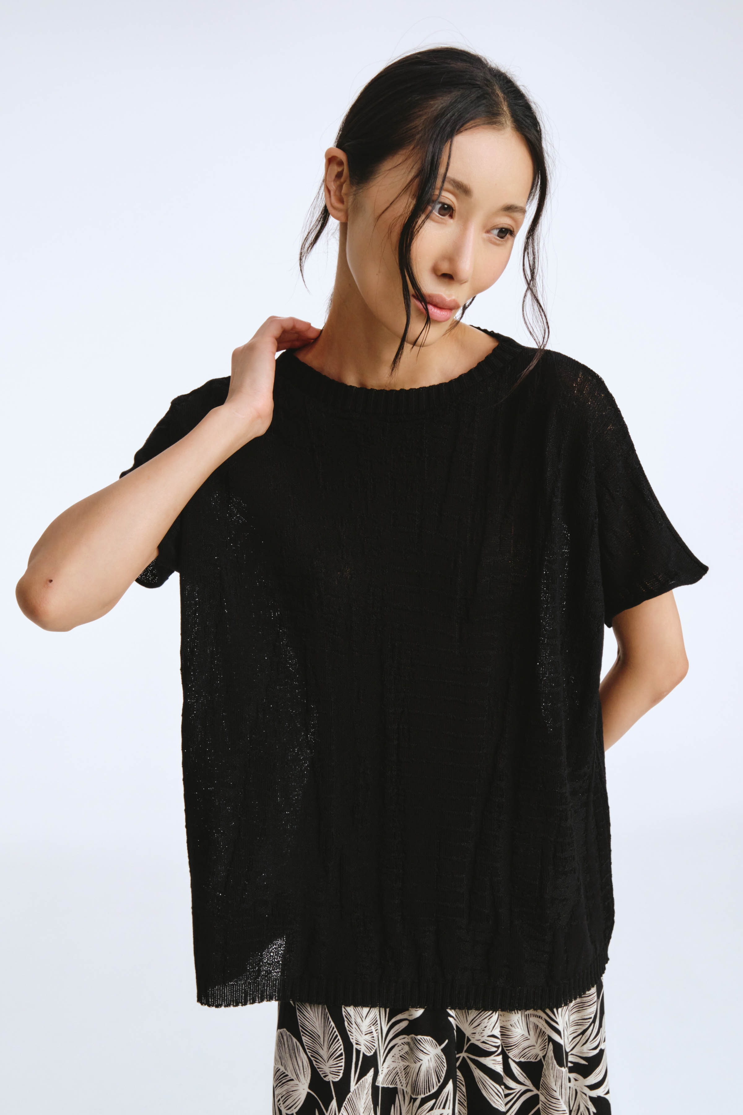 Джемпер с коротким рукавом Гофре  от Lesel (Лесель)! Заказывайте по ✆ 8 (800) 777 02 37