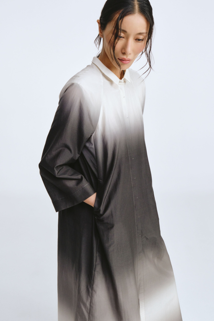 Блуза рубашка длинная Деграде