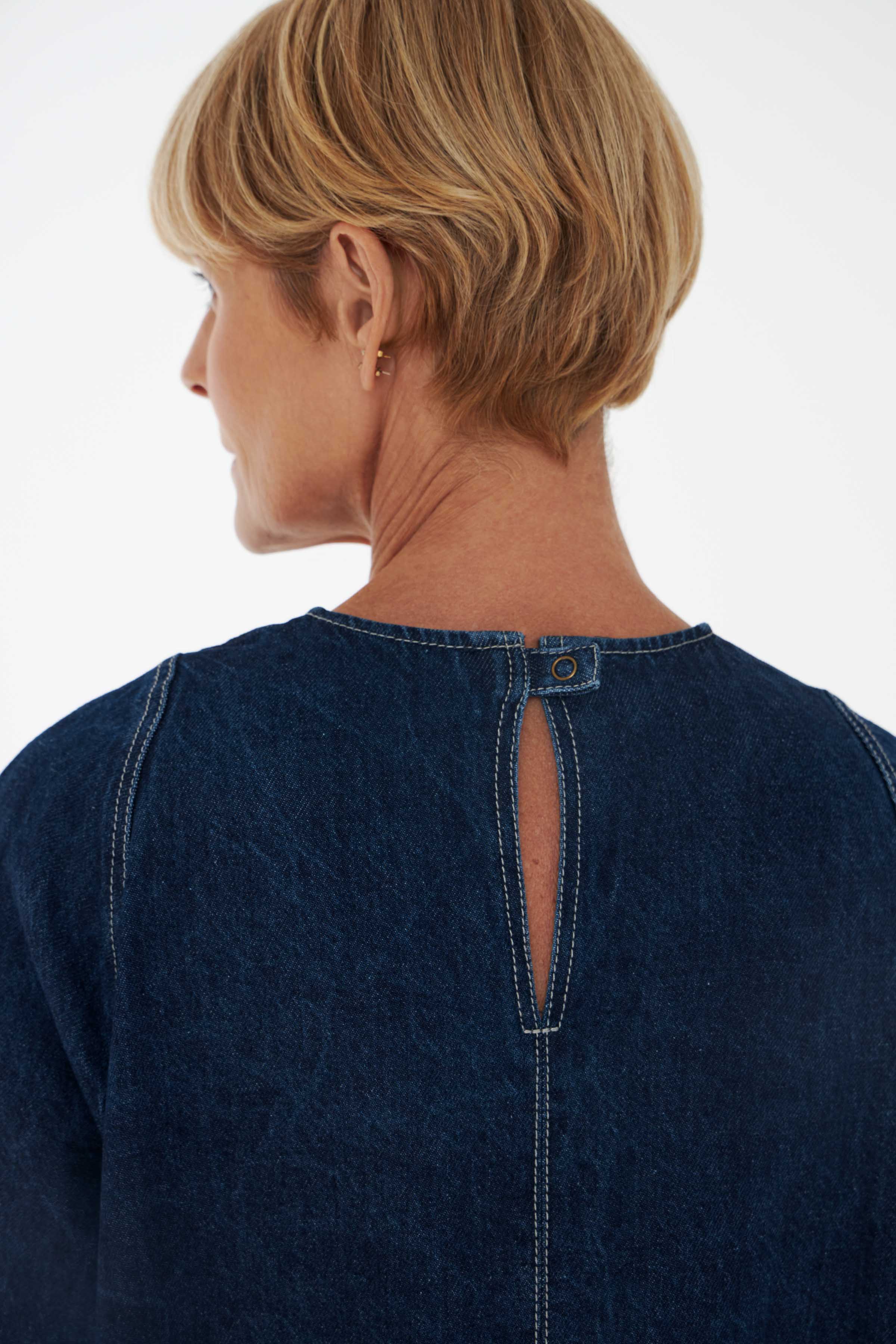 Платье Джинсовое реглан, завязки 38 Джинсовый (denim) от Lesel (Лесель)! Заказывайте по ✆ 8 (800) 777 02 37