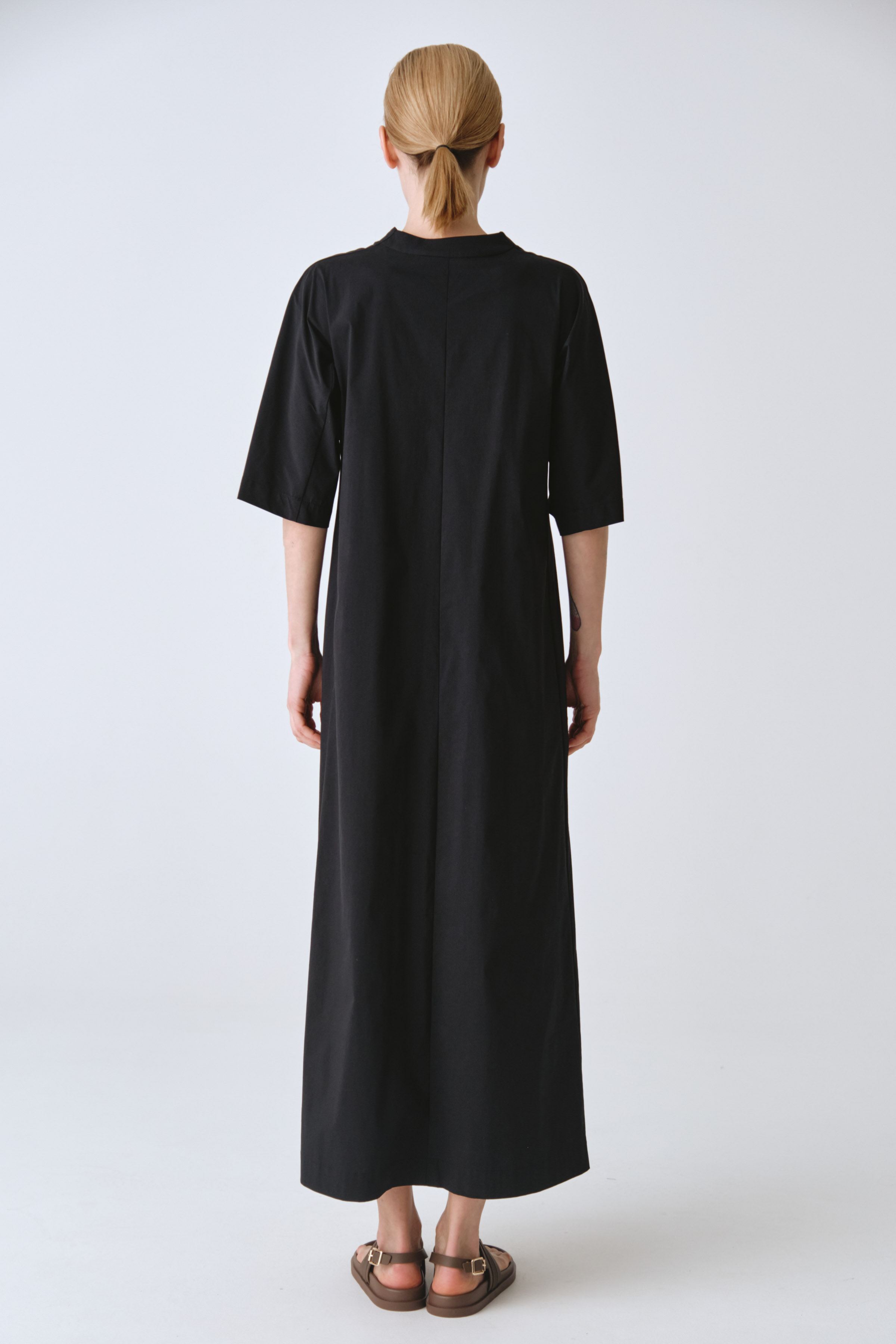 Платье клеш с широкими рукавами, хлопок