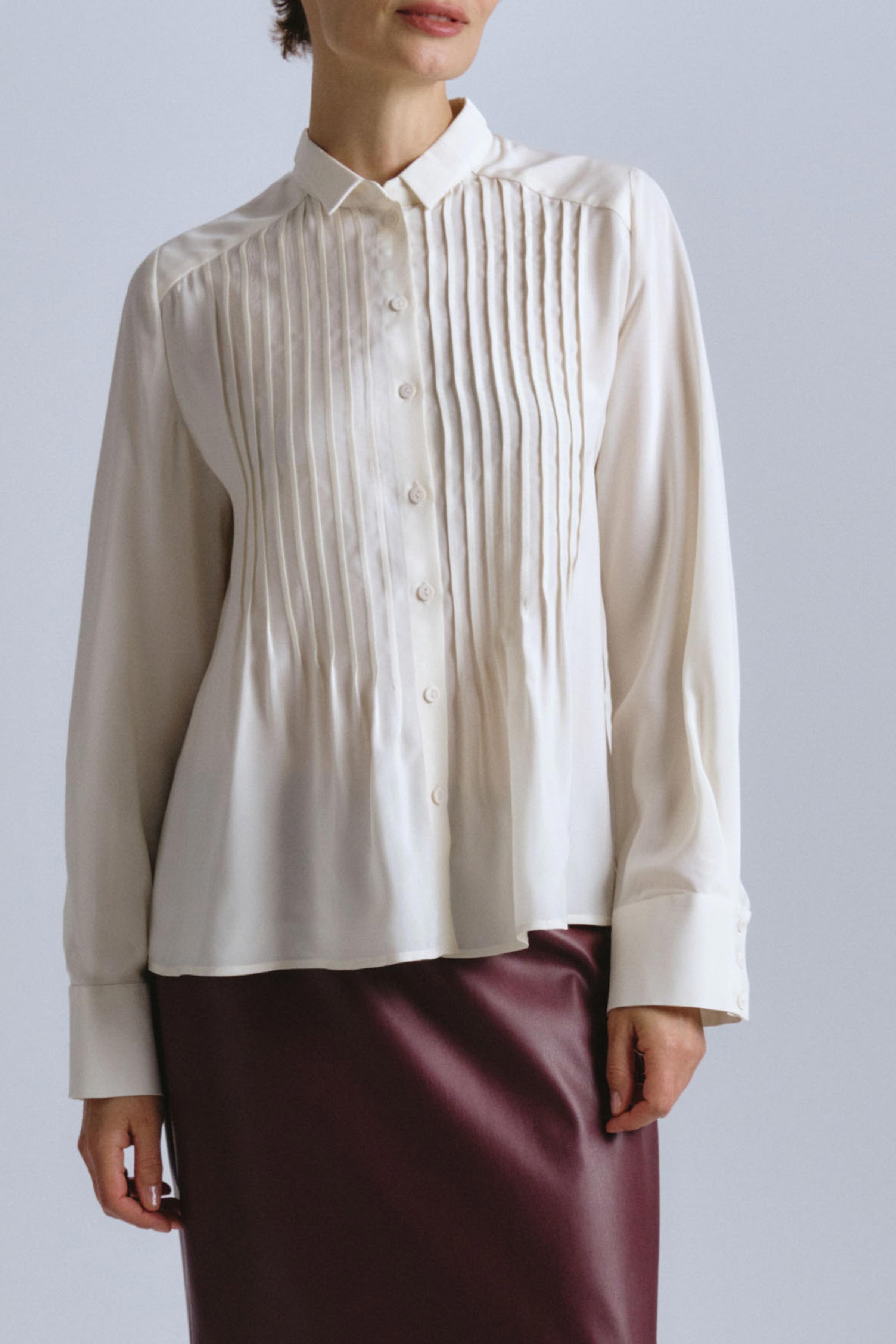 Блуза с защипами  от Lesel (Лесель)! Заказывайте по ✆ 8 (800) 777 02 37