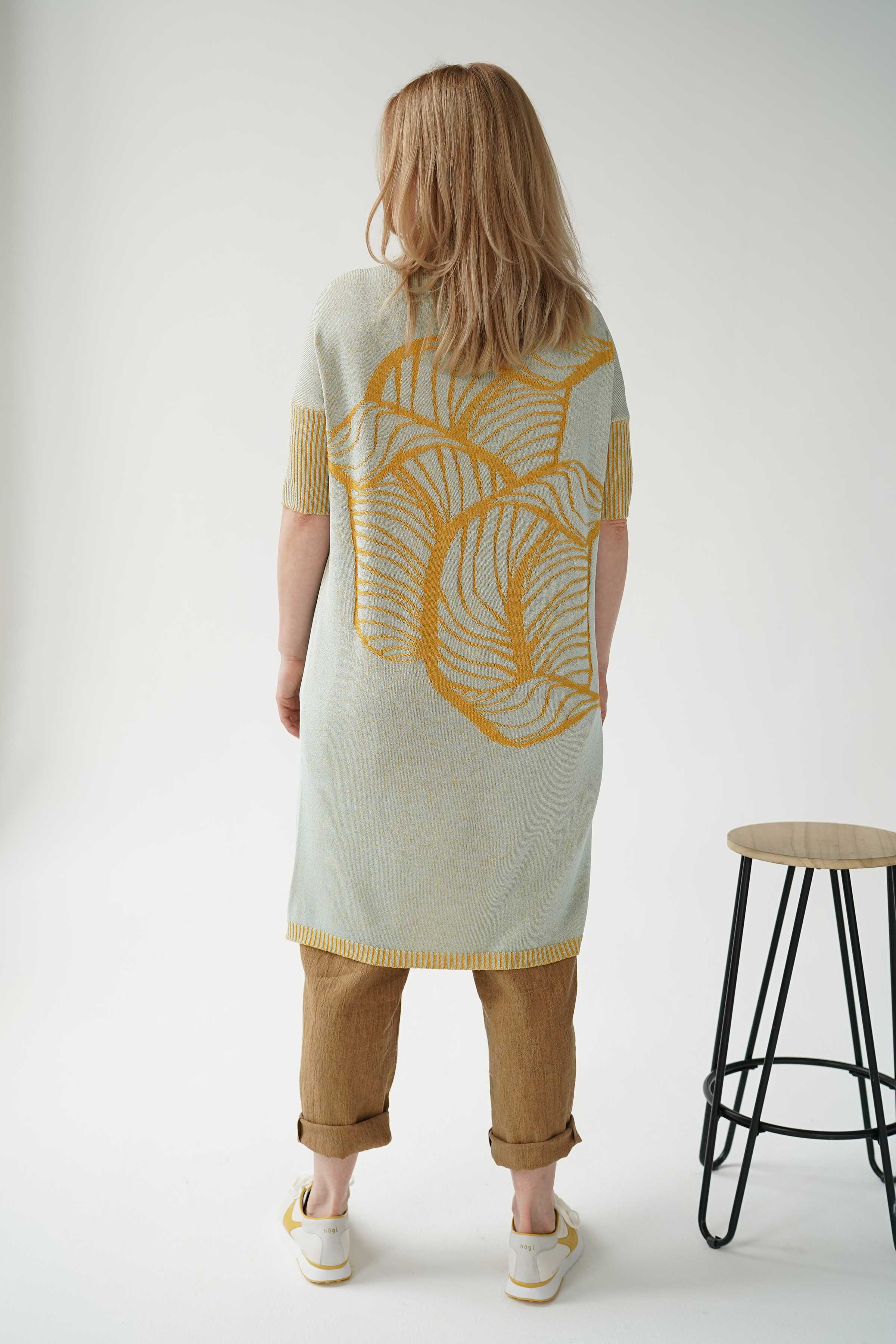 Платье Листья 19 Дым-меланж (fumee-melange) от Lesel (Лесель)! Заказывайте по ✆ 8 (800) 777 02 37