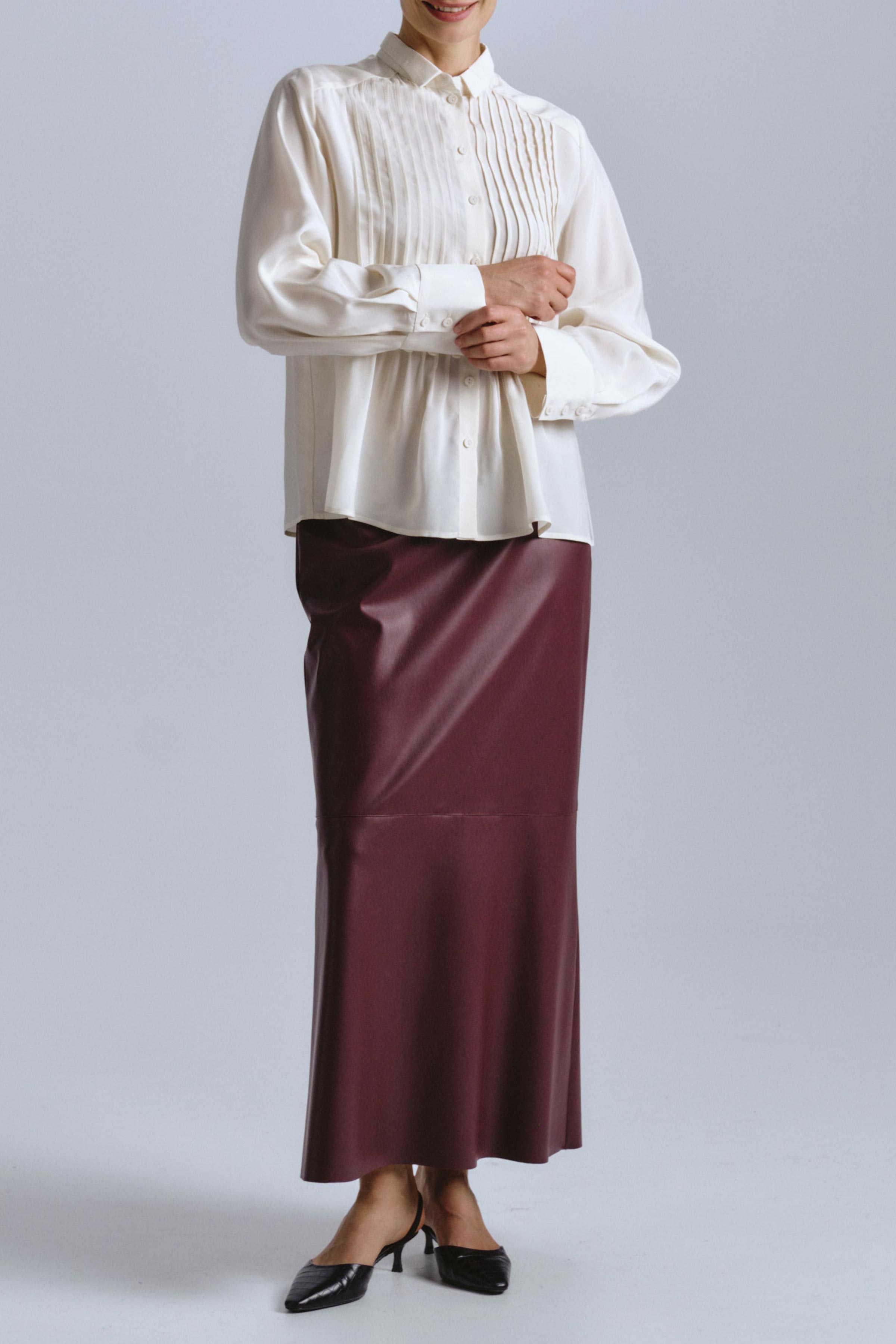 Блуза с защипами  от Lesel (Лесель)! Заказывайте по ✆ 8 (800) 777 02 37