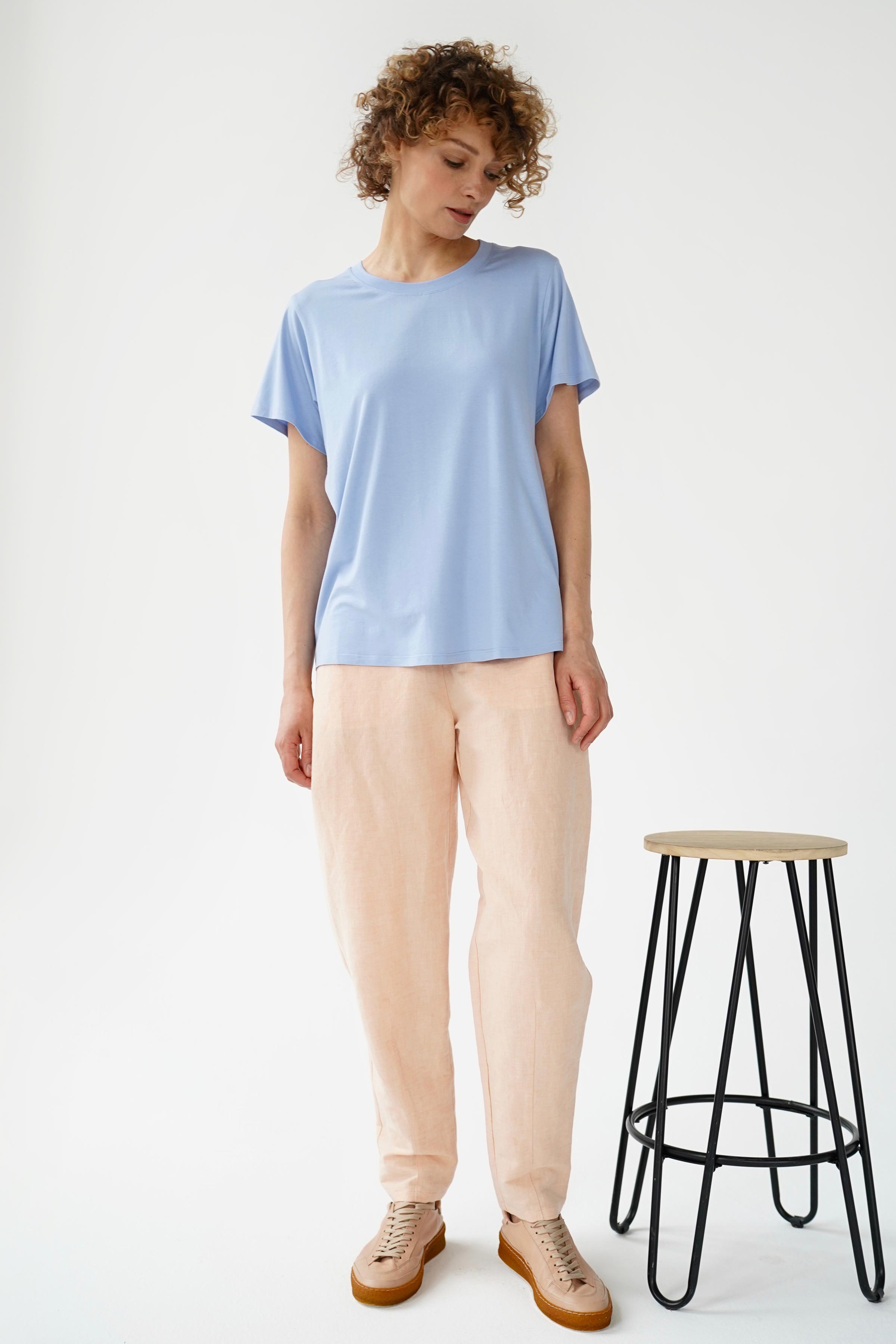 Блуза Футболка База  от Lesel (Лесель)! Заказывайте по ✆ 8 (800) 777 02 37