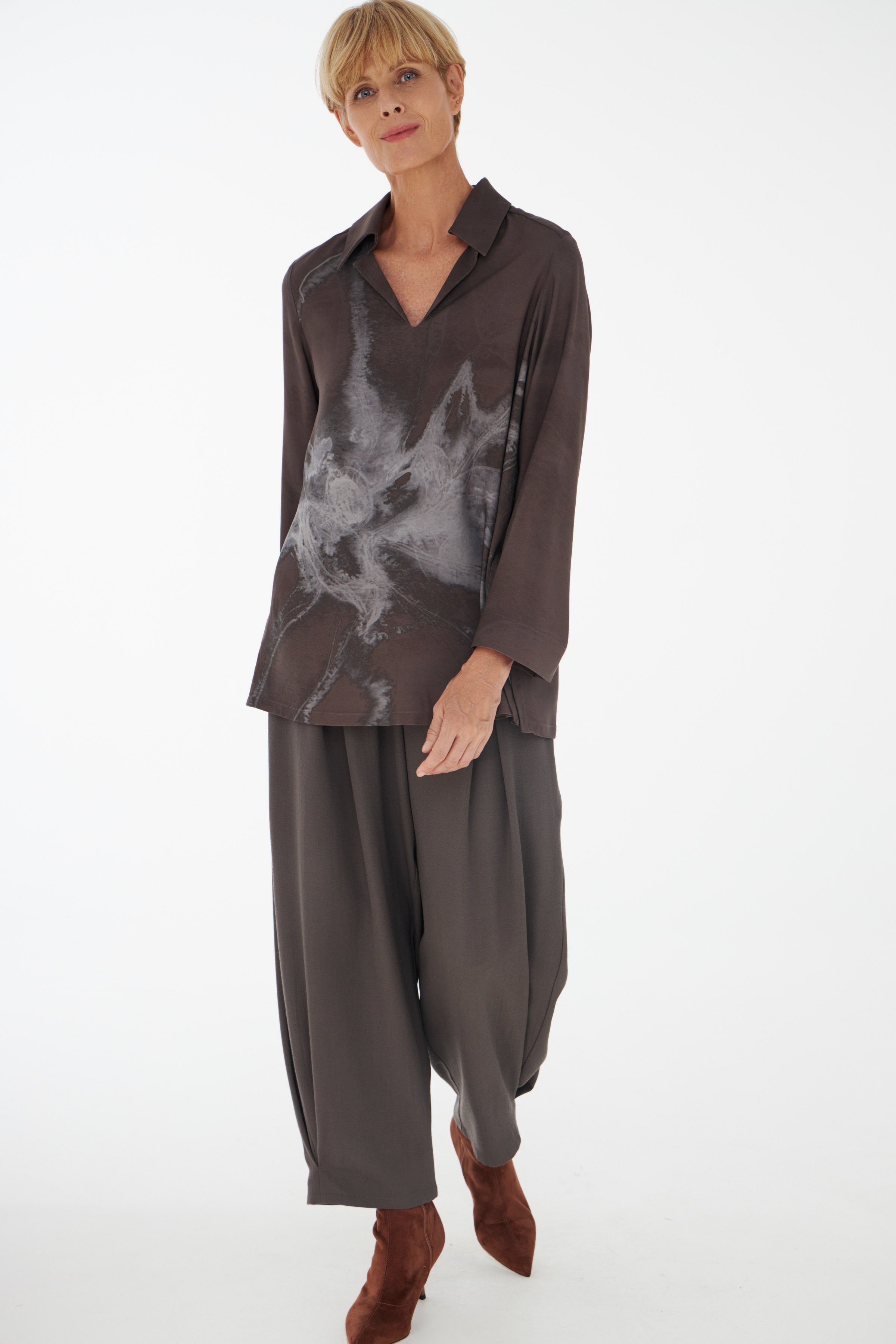 Блуза туника Цветок