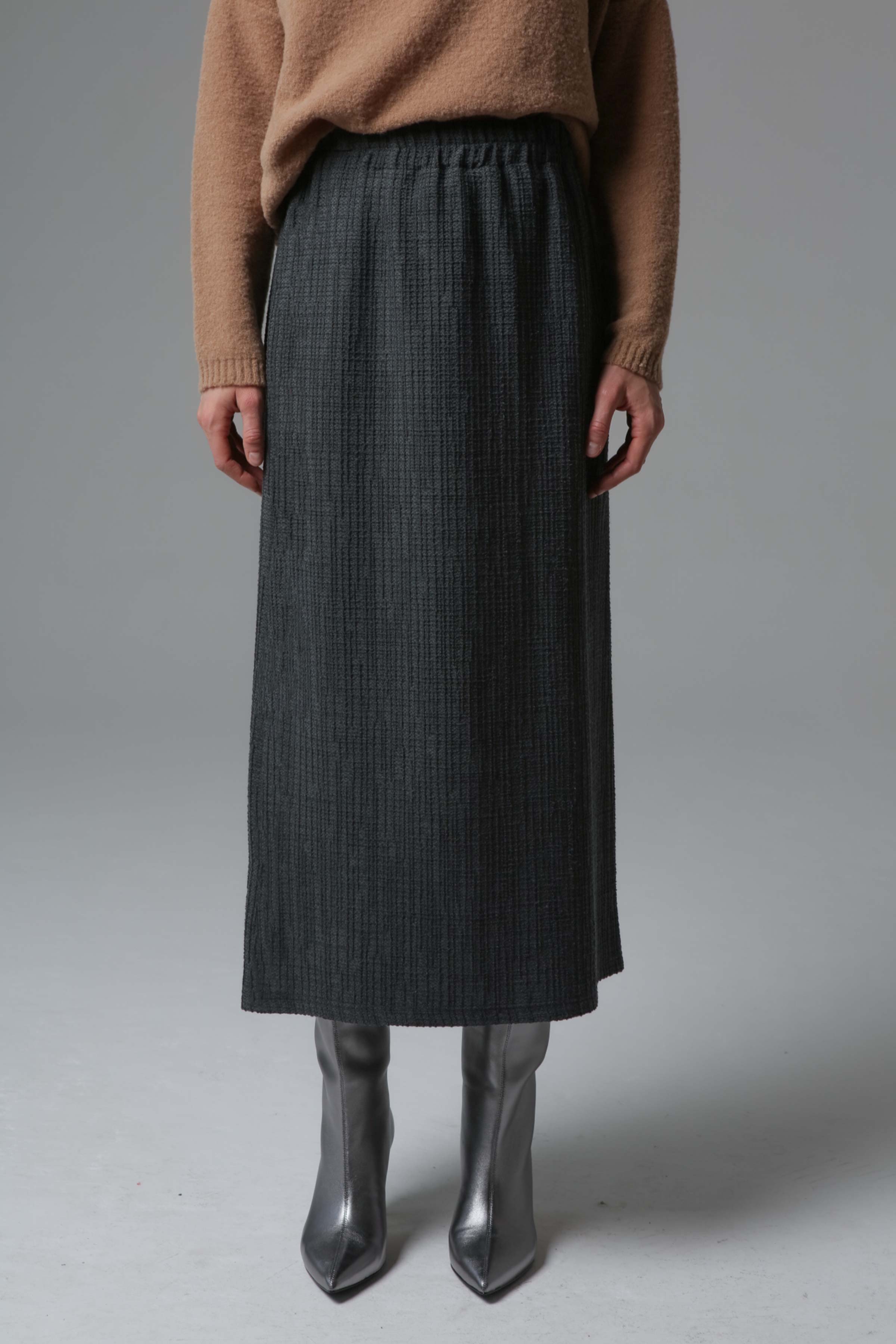 Юбка узкая, жаккард клетка 00 Черный (noir), 11 Антрацит (anthracite) от Lesel (Лесель)! Заказывайте по ✆ 8 (800) 777 02 37