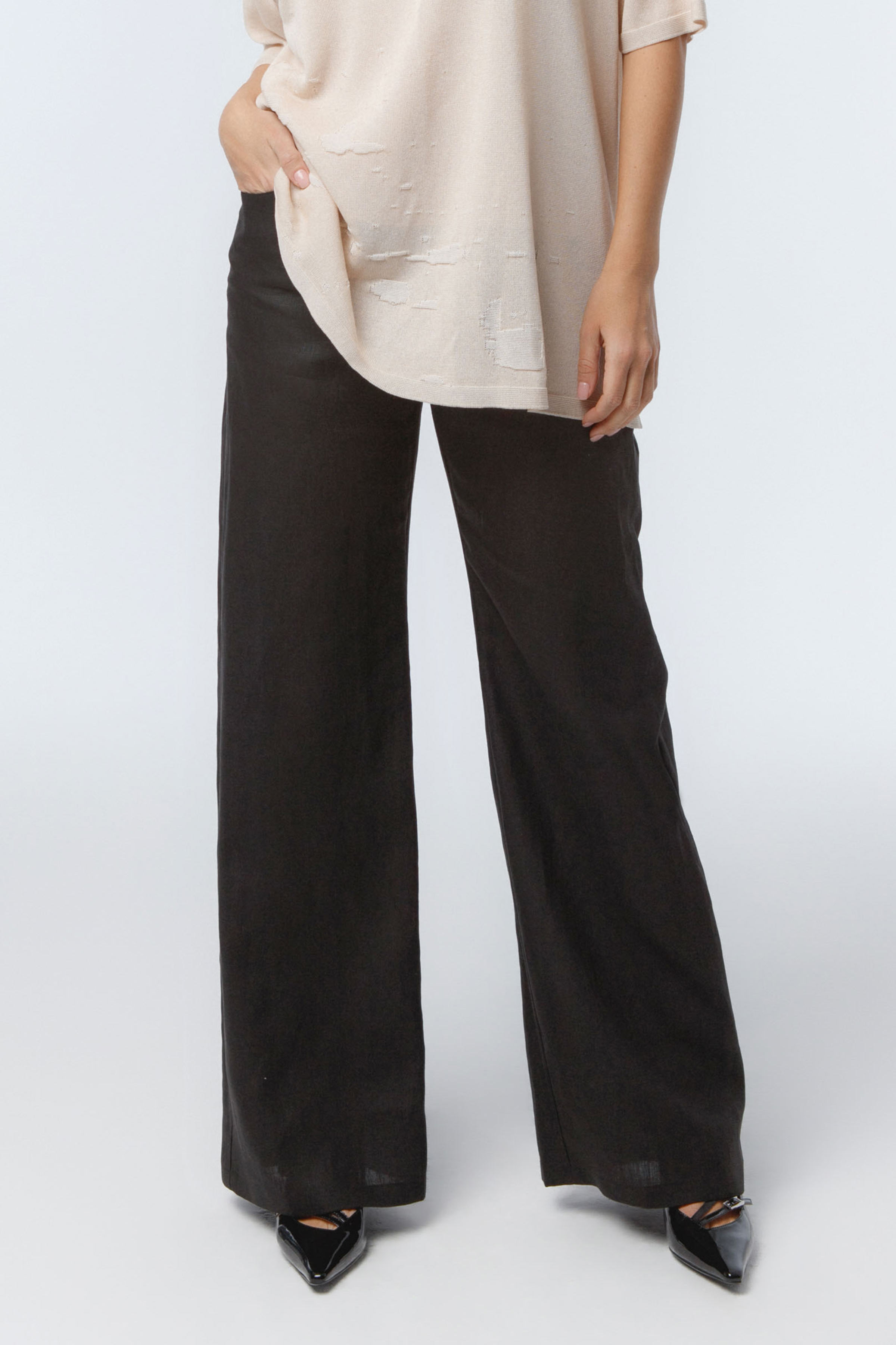 Брюки Трубы, лён  от Lesel (Лесель)! Заказывайте по ✆ 8 (800) 777 02 37