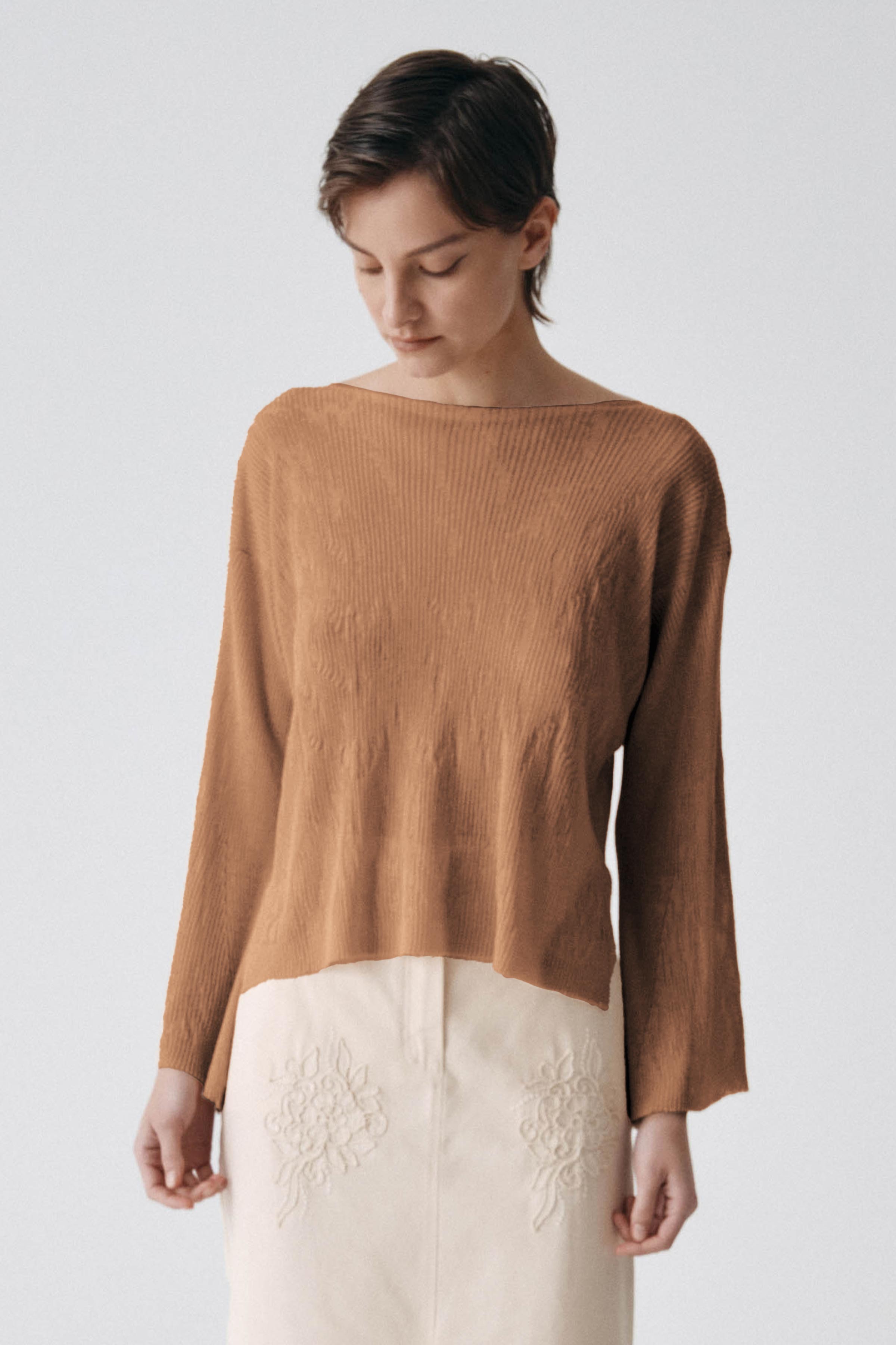 Джемпер с длинным рукавом Прозрачный