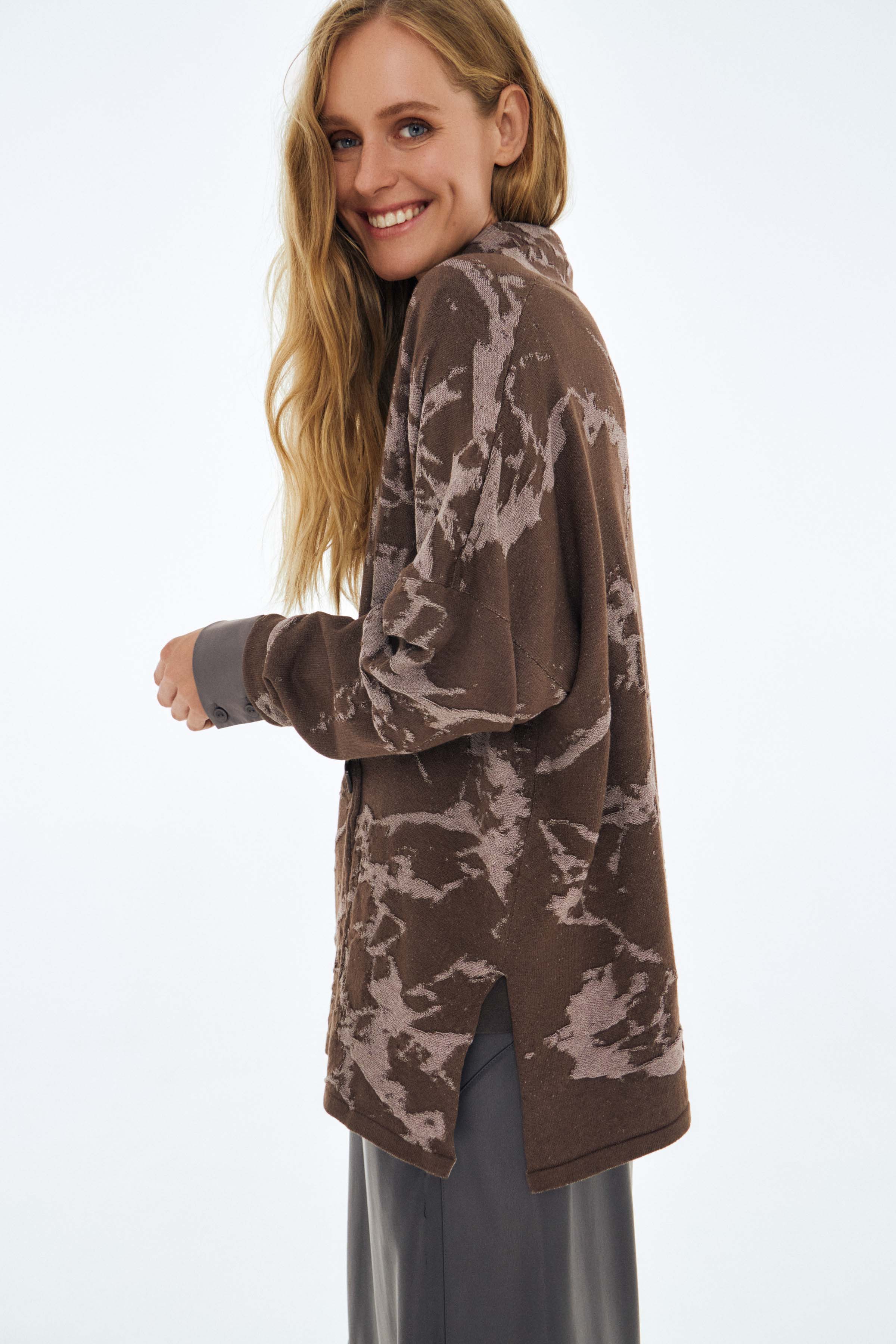 Кардиган Мрамор 74 Тень (ombre) от Lesel (Лесель)! Заказывайте по ✆ 8 (800) 777 02 37