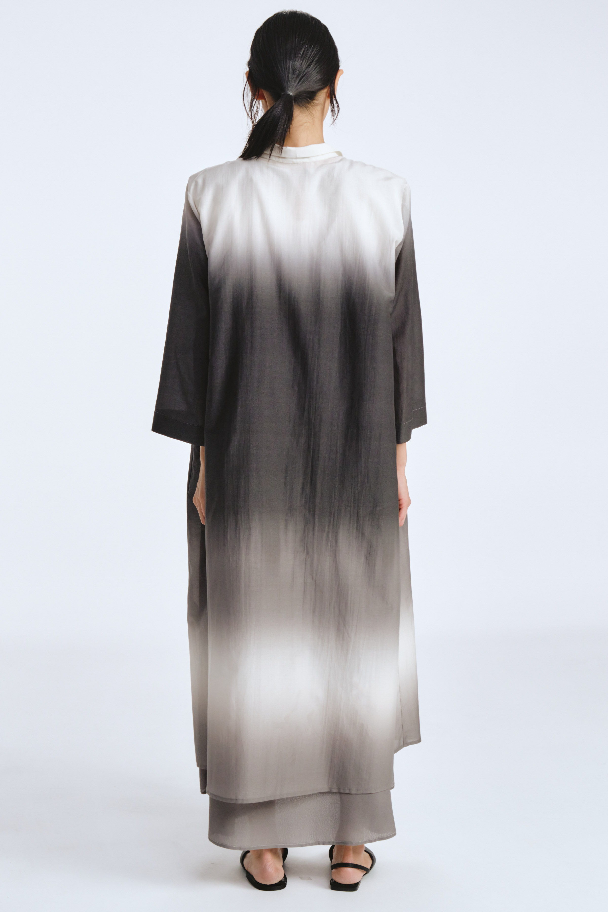 Блуза рубашка длинная Деграде