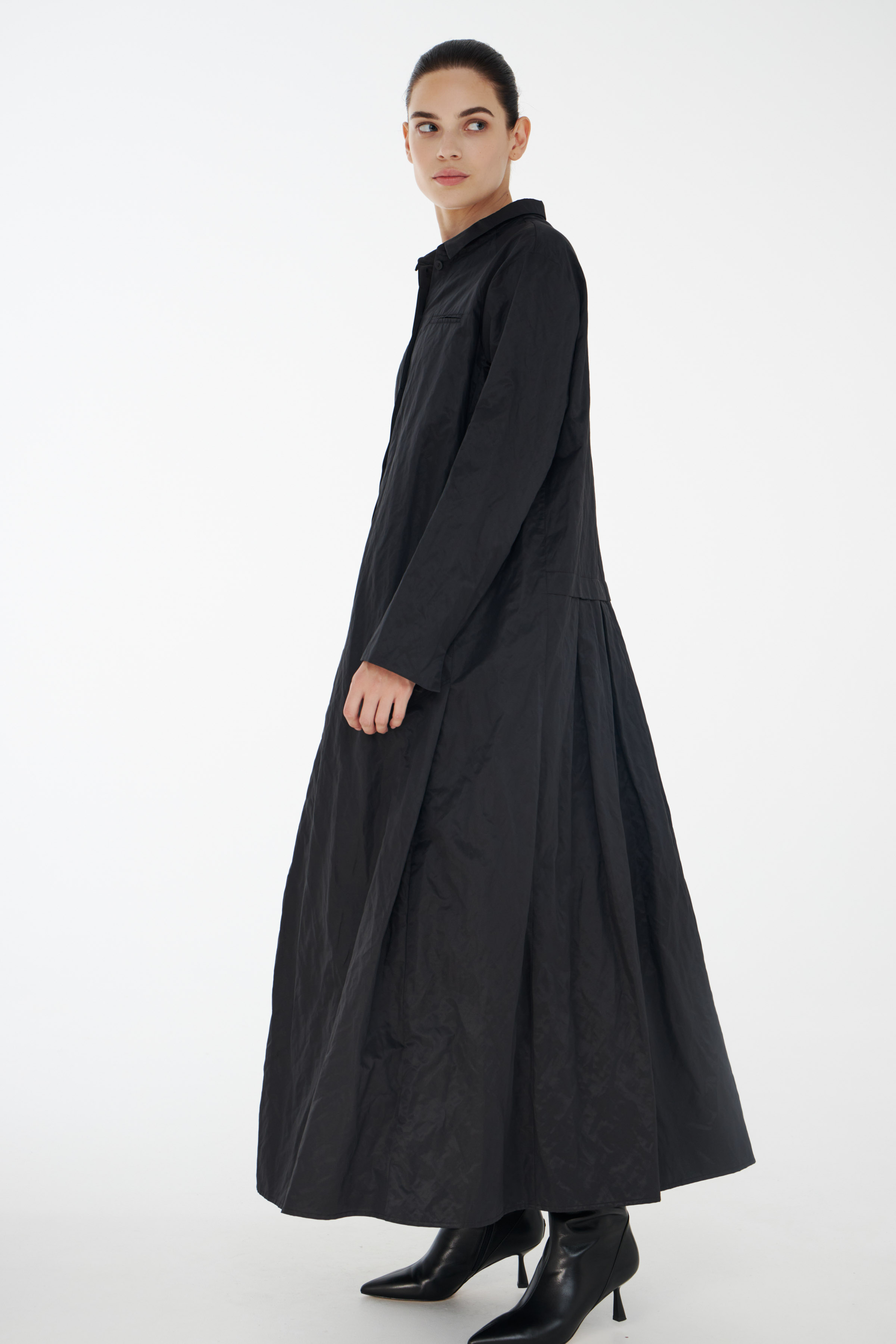 Платье рубашка жатая 00 Черный (noir), 78 Полутень (penombre) от Lesel (Лесель)! Заказывайте по ✆ 8 (800) 777 02 37