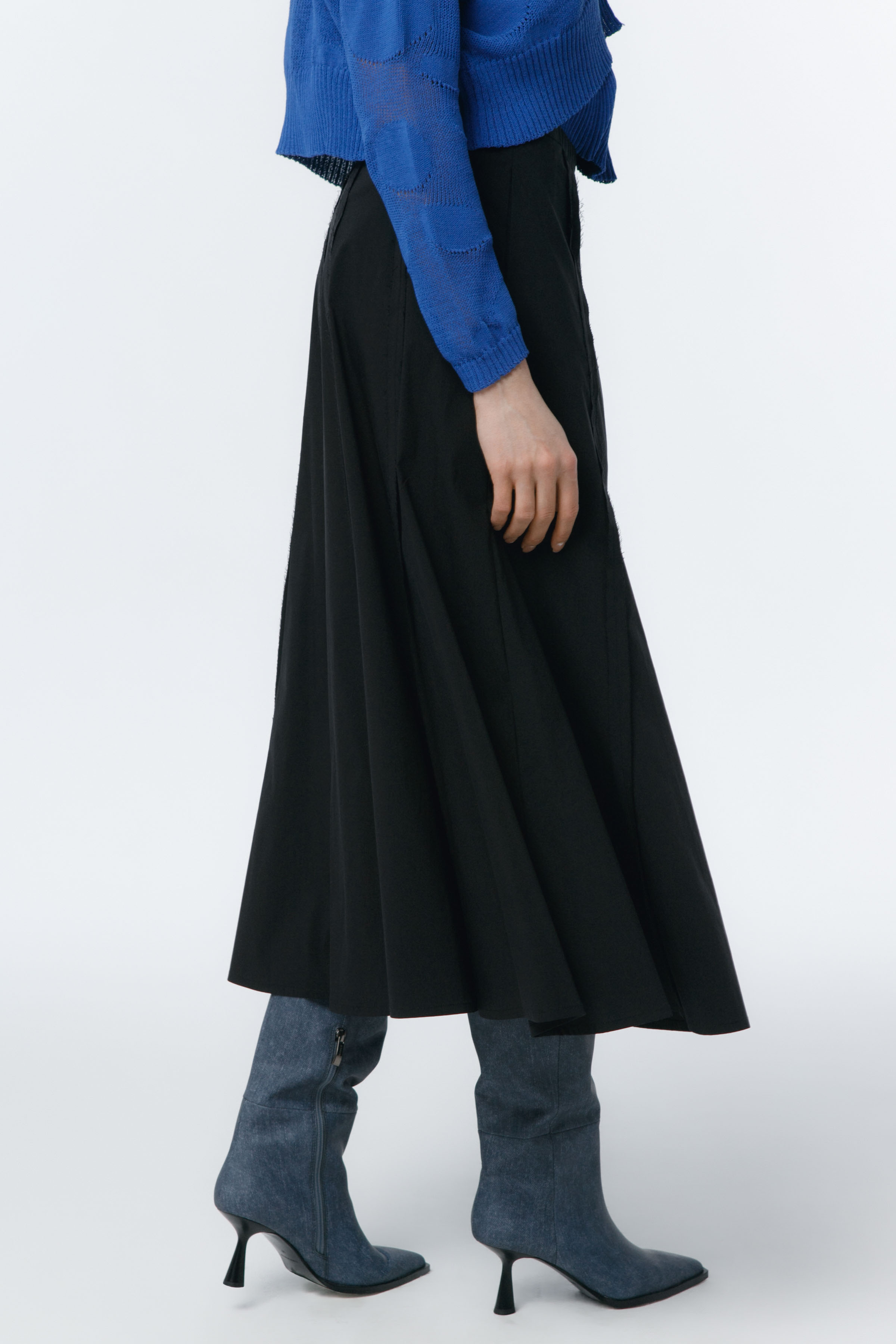 Юбка Хлопок гранж 00 Черный (noir) от Lesel (Лесель)! Заказывайте по ✆ 8 (800) 777 02 37