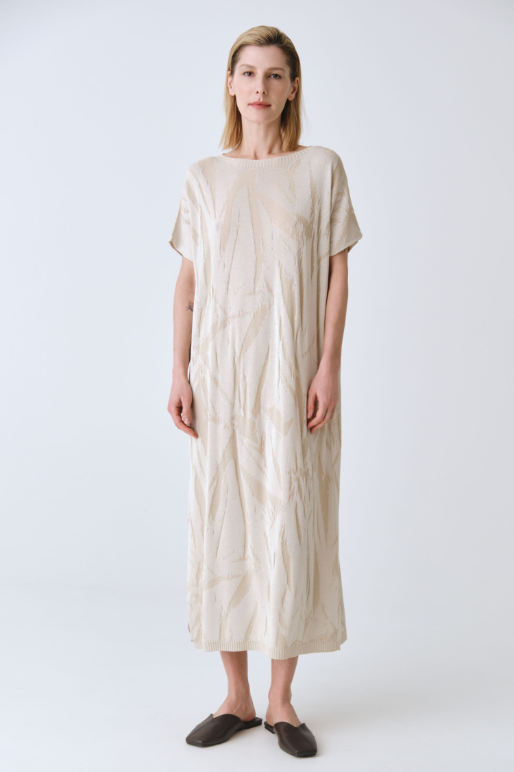 Платье с коротким рукавом Креш