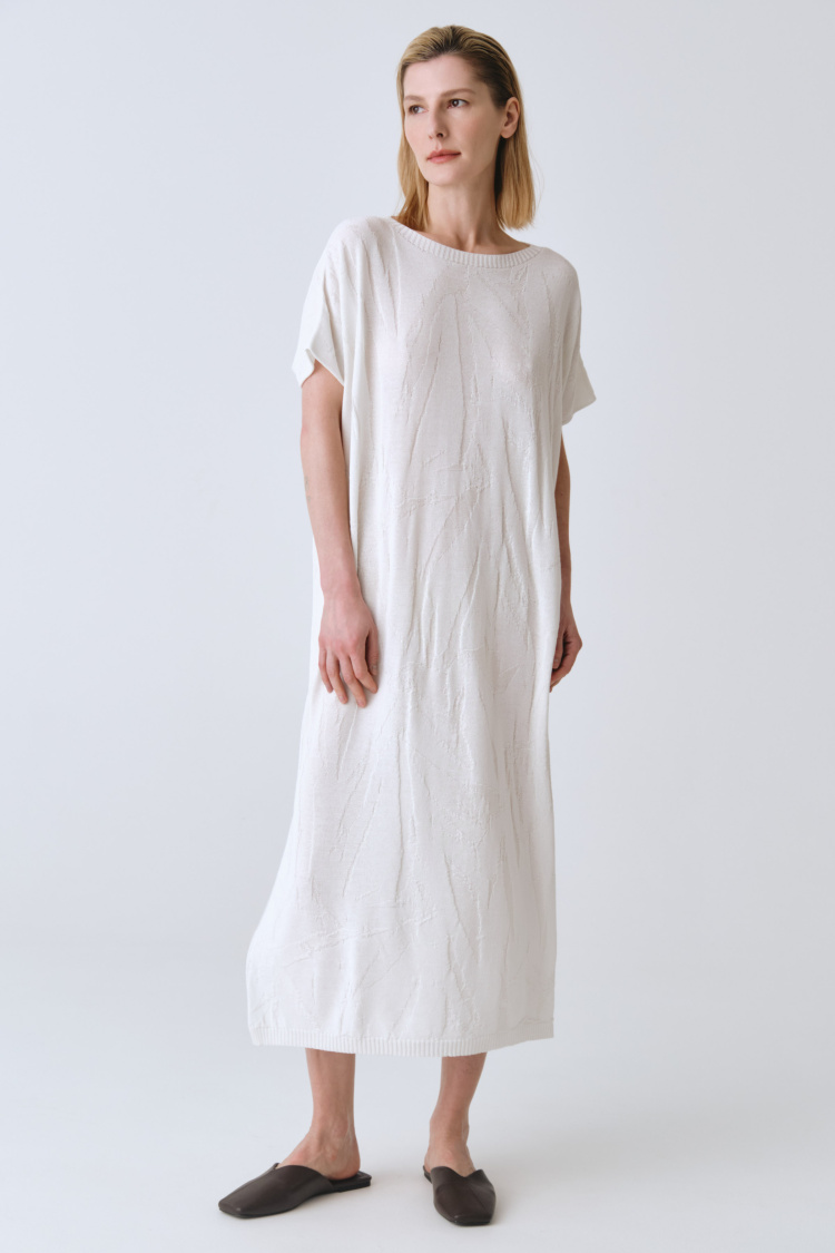 Платье с коротким рукавом Креш