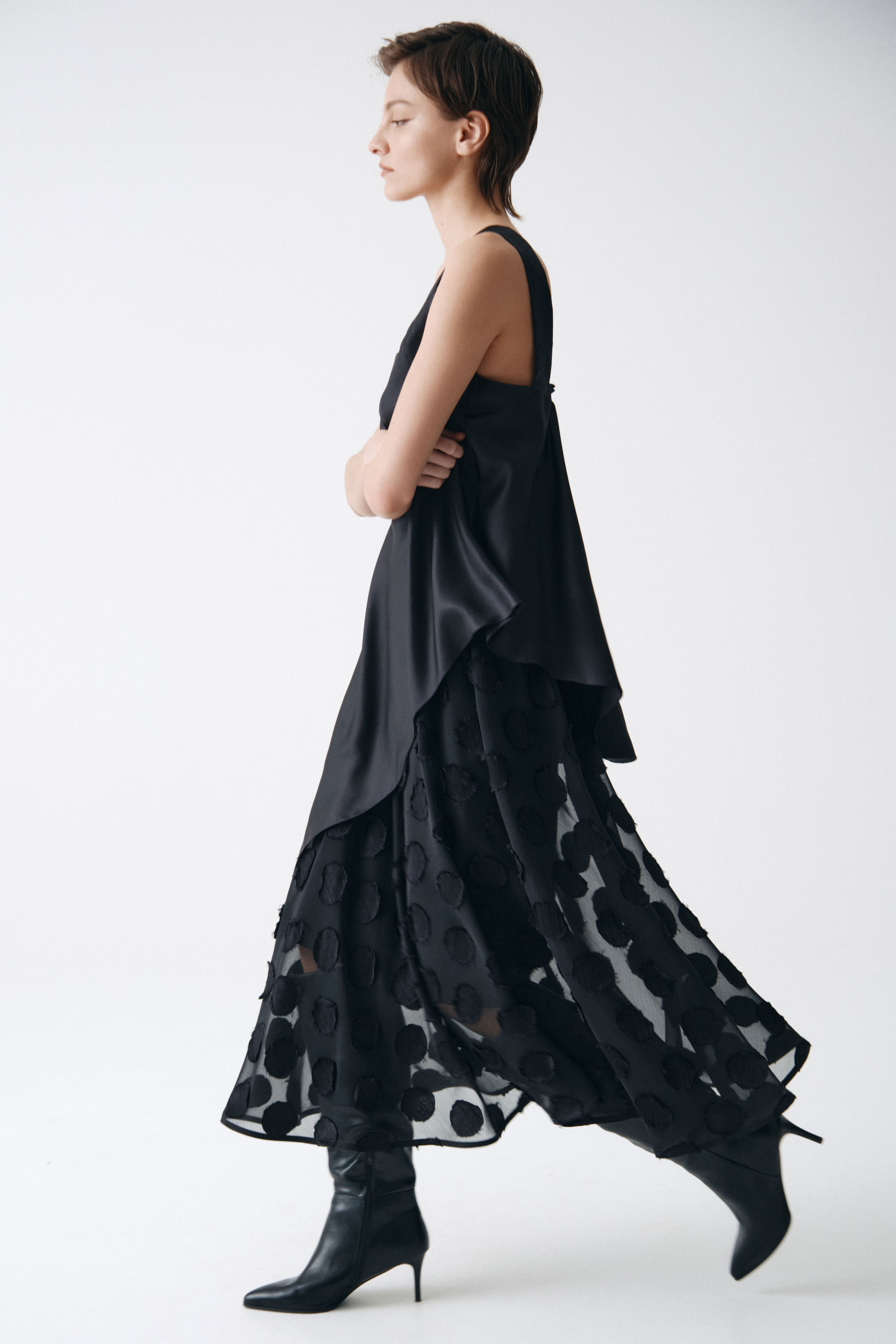 Юбка Прозрачный горох средней длины  от Lesel (Лесель)! Заказывайте по ✆ 8 (800) 777 02 37