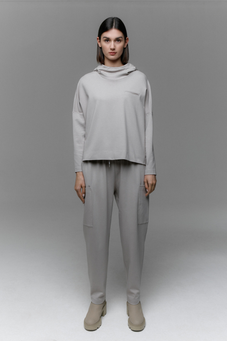 Брюки Ромб джерси с карманами база