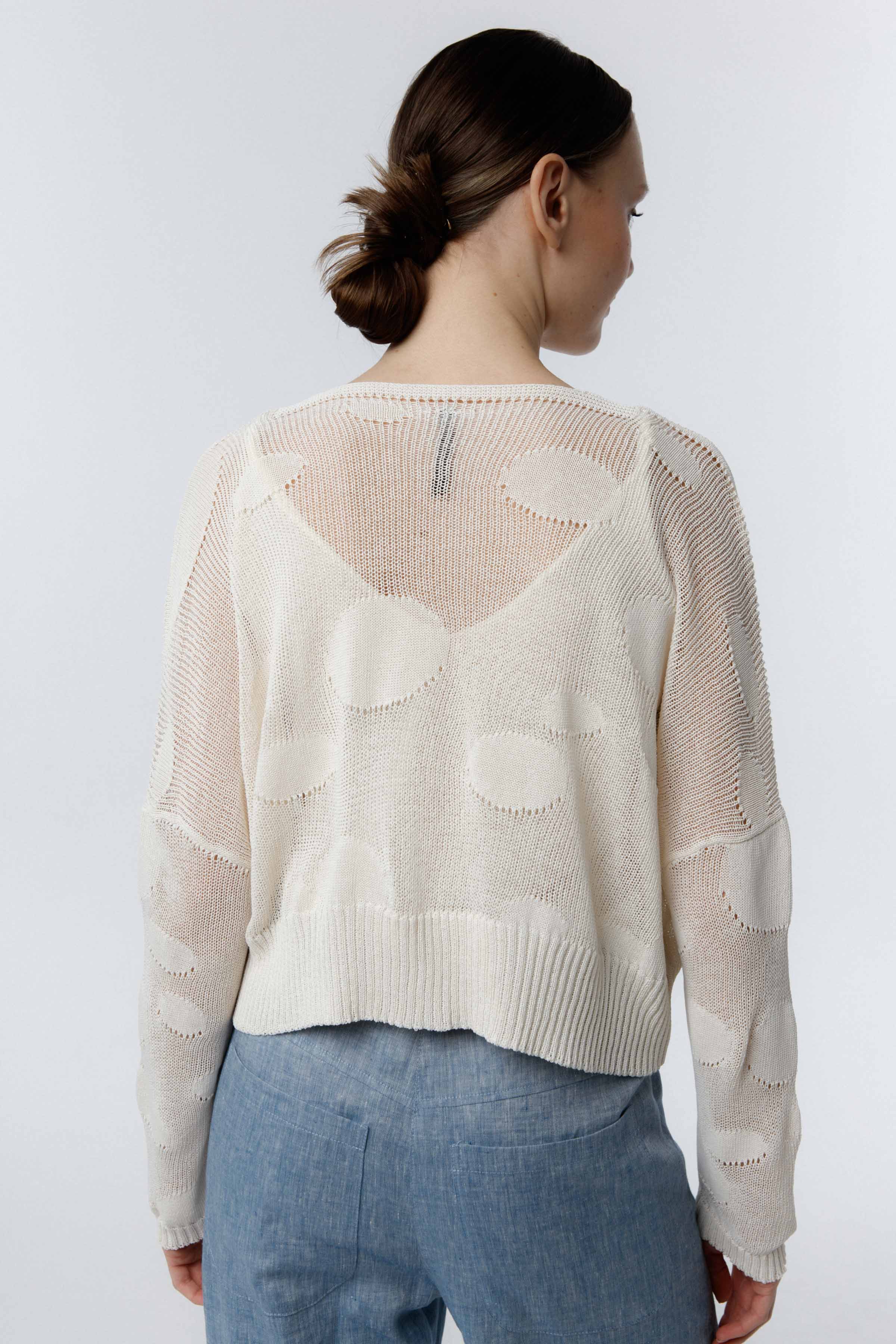 Кардиган укороченный Круги 03 Кварц (quartz) от Lesel (Лесель)! Заказывайте по ✆ 8 (800) 777 02 37