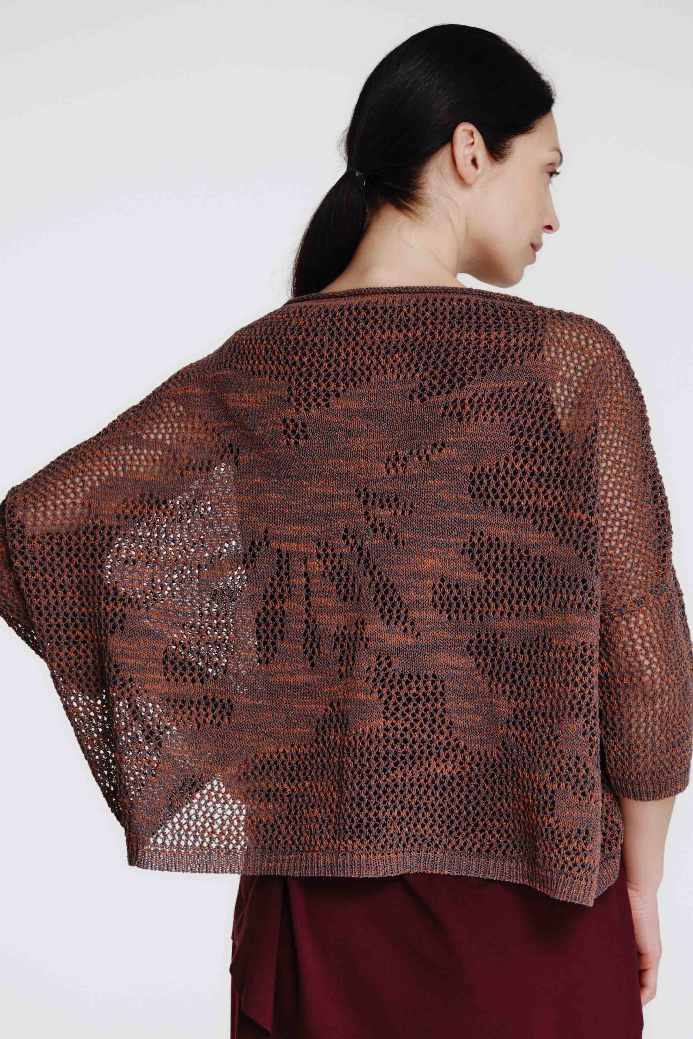 Джемпер Меланж с цветком  от Lesel (Лесель)! Заказывайте по ✆ 8 (800) 777 02 37