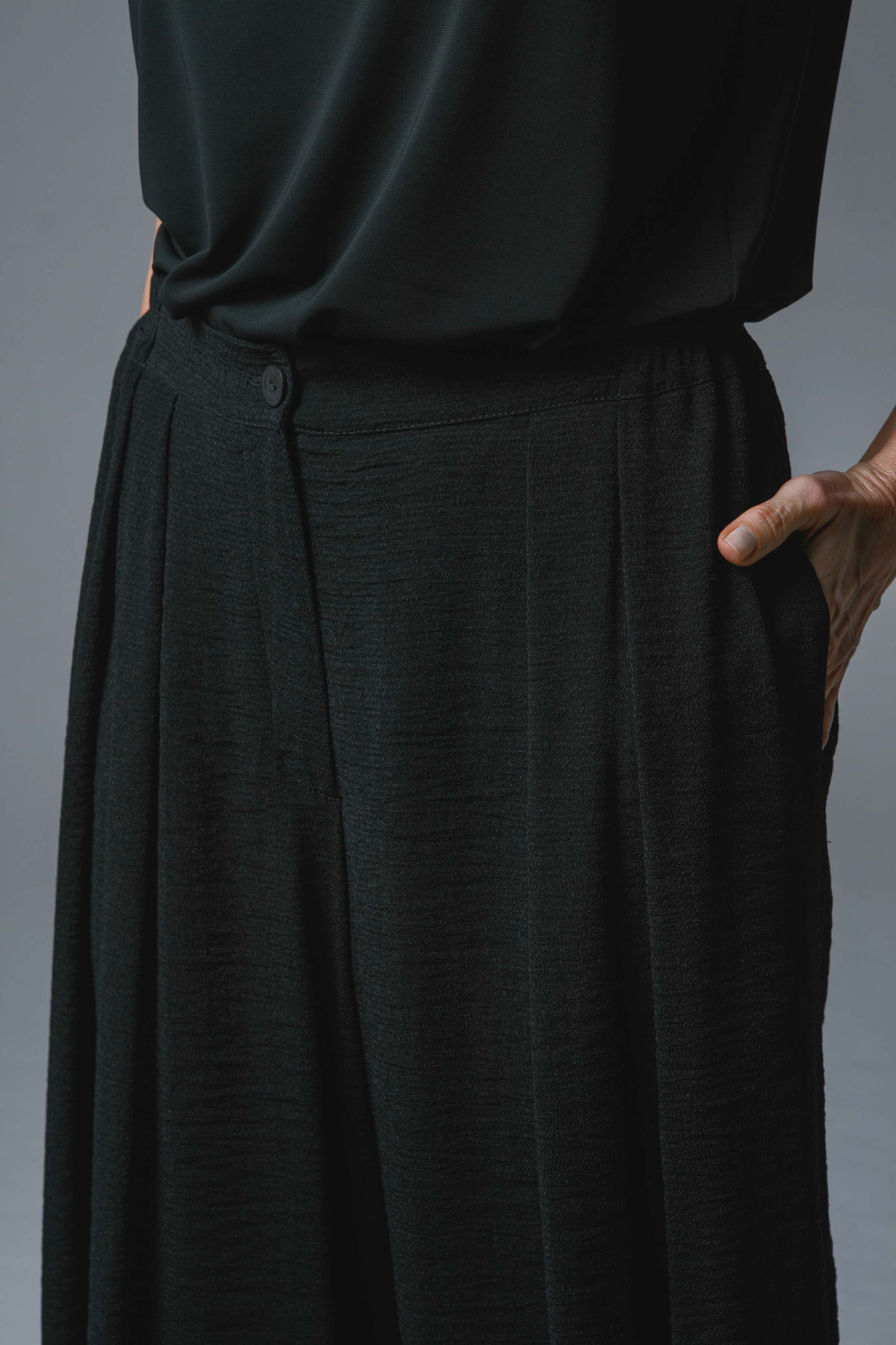 Брюки Широкие укороченные, креп  от Lesel (Лесель)! Заказывайте по ✆ 8 (800) 777 02 37