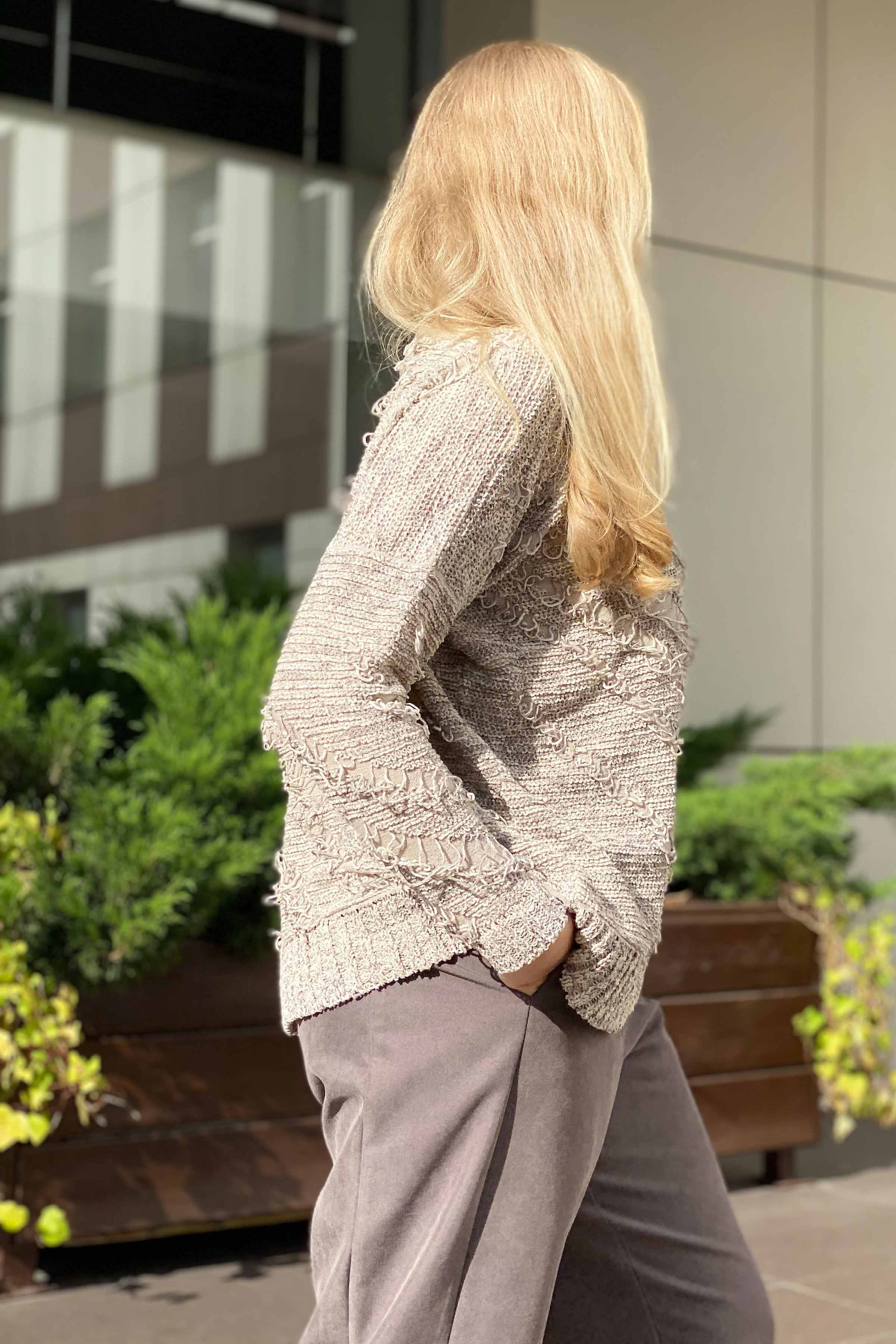 Джемпер "Гранж" 09 Беж-меланж (melange beige) от Lesel (Лесель)! Заказывайте по ✆ 8 (800) 777 02 37