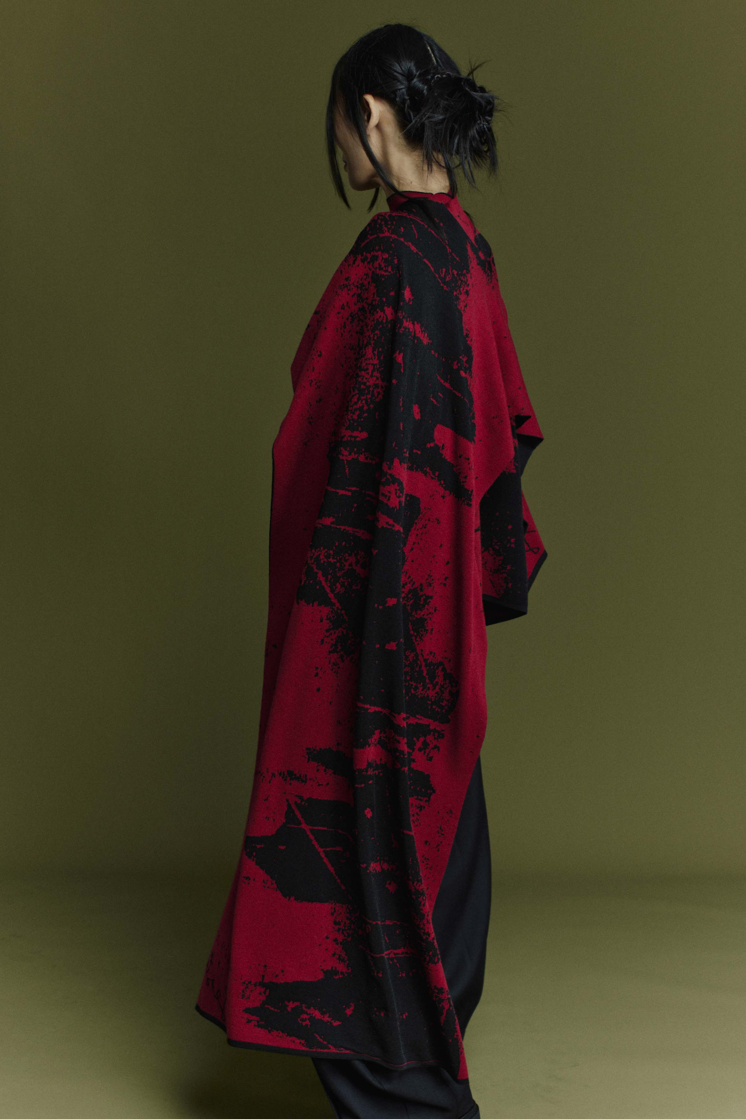 Палантин Инь-Ян 27 Бордо (burdeaux) от Lesel (Лесель)! Заказывайте по ✆ 8 (800) 777 02 37