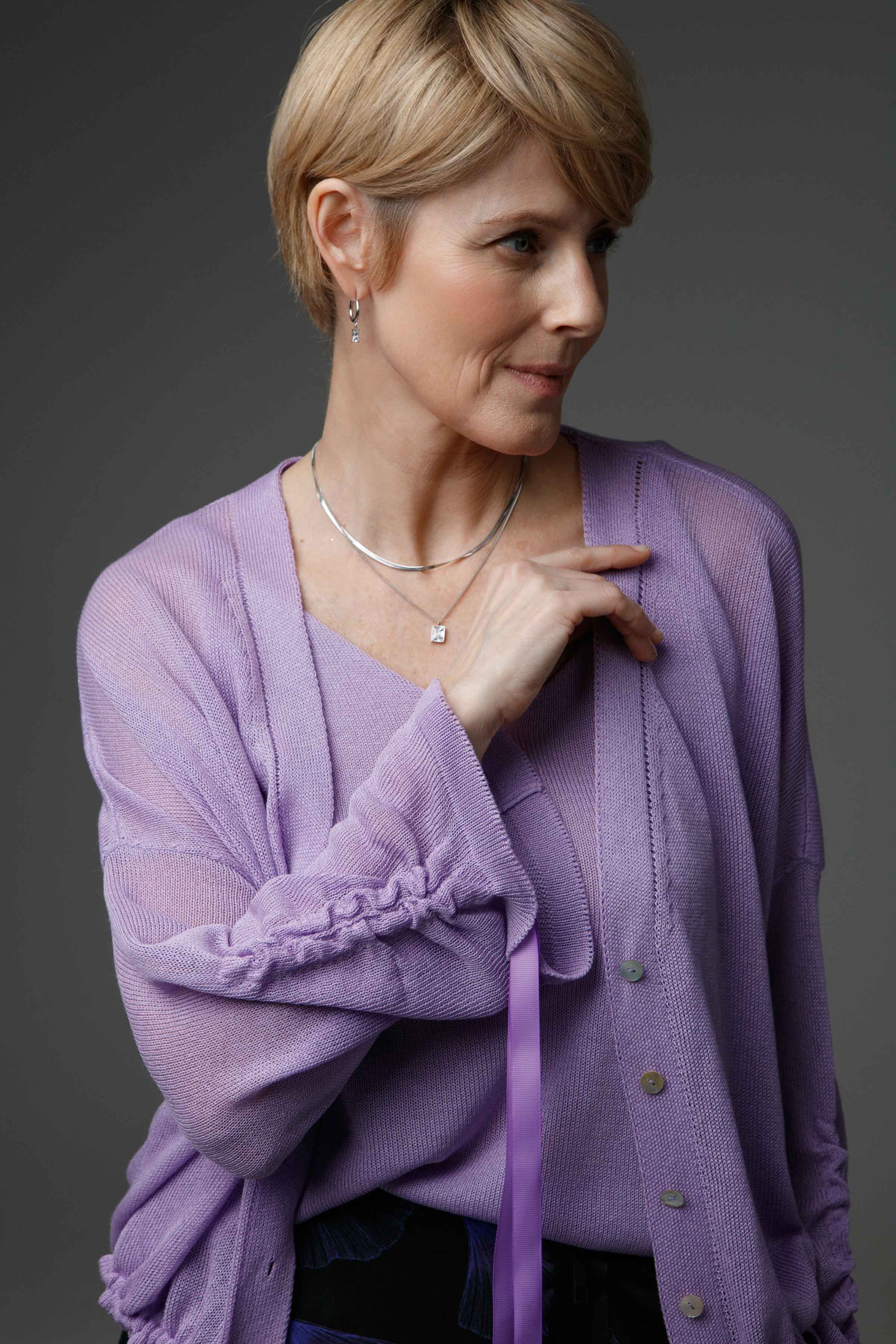 Кардиган Каскад 43 Лаванда (lavande) от Lesel (Лесель)! Заказывайте по ✆ 8 (800) 777 02 37