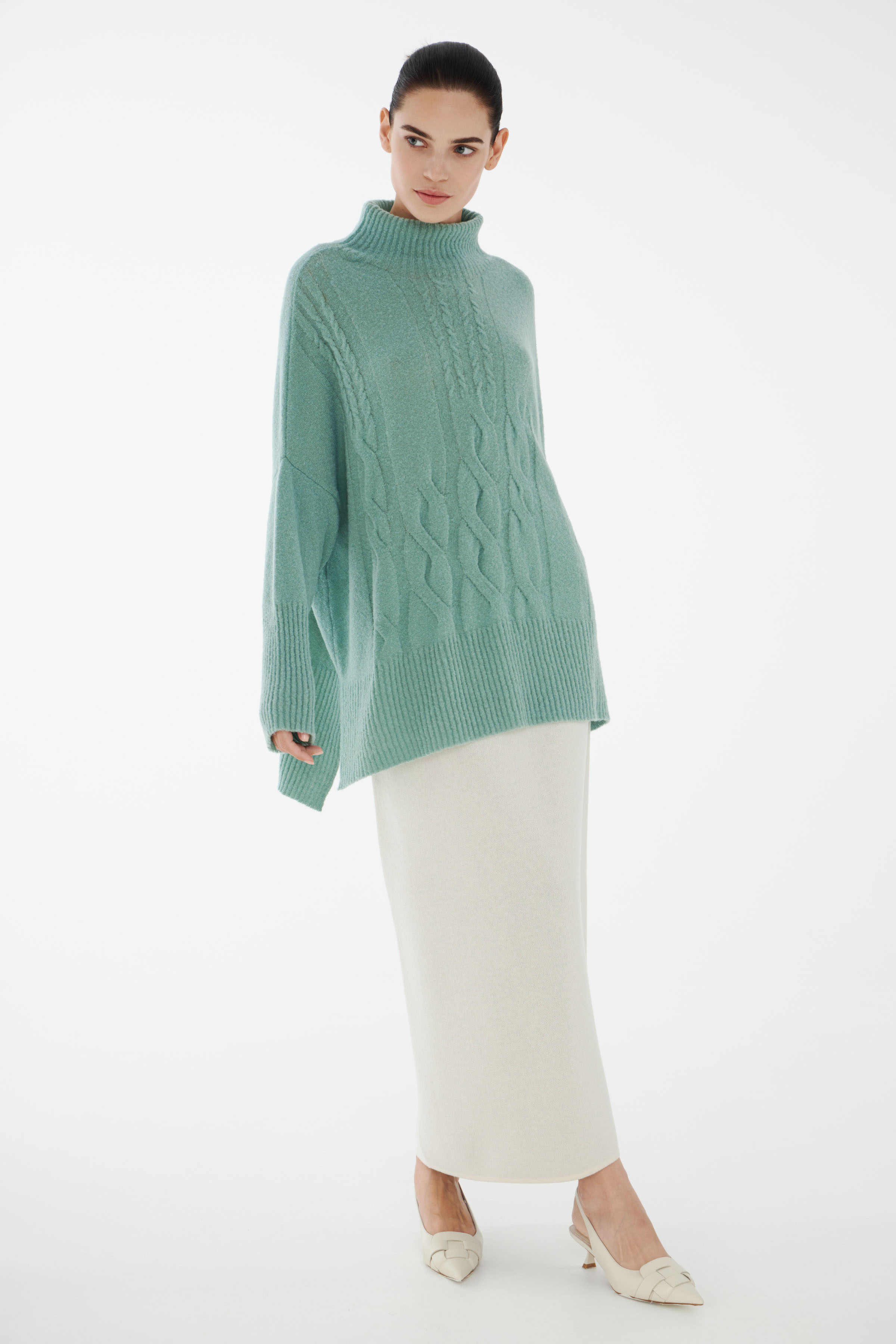 Джемпер Косы  от Lesel (Лесель)! Заказывайте по ✆ 8 (800) 777 02 37