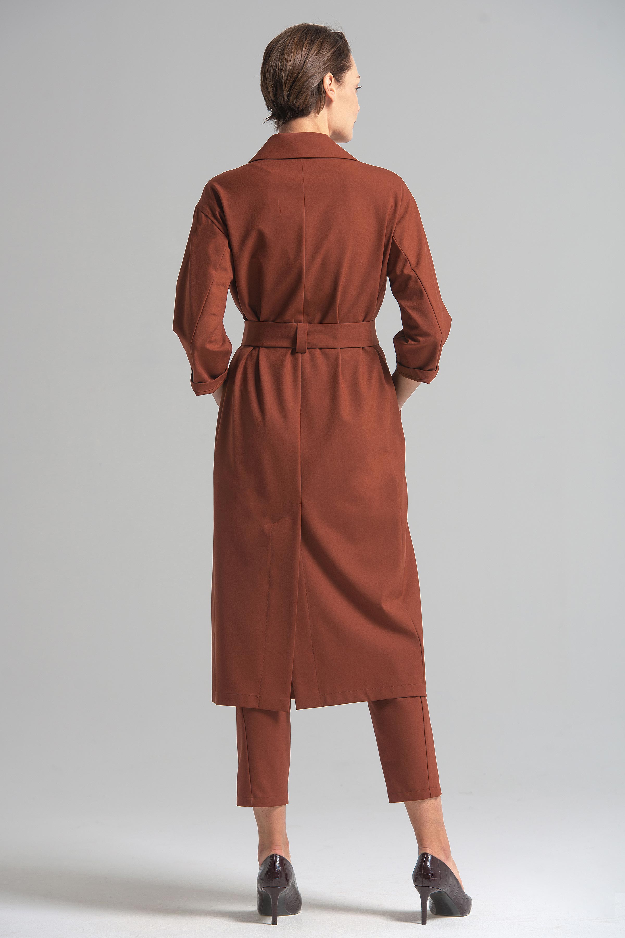 Платье двубортное 94 Красная глина (argile rouger) от Lesel (Лесель)! Заказывайте по ✆ 8 (800) 777 02 37