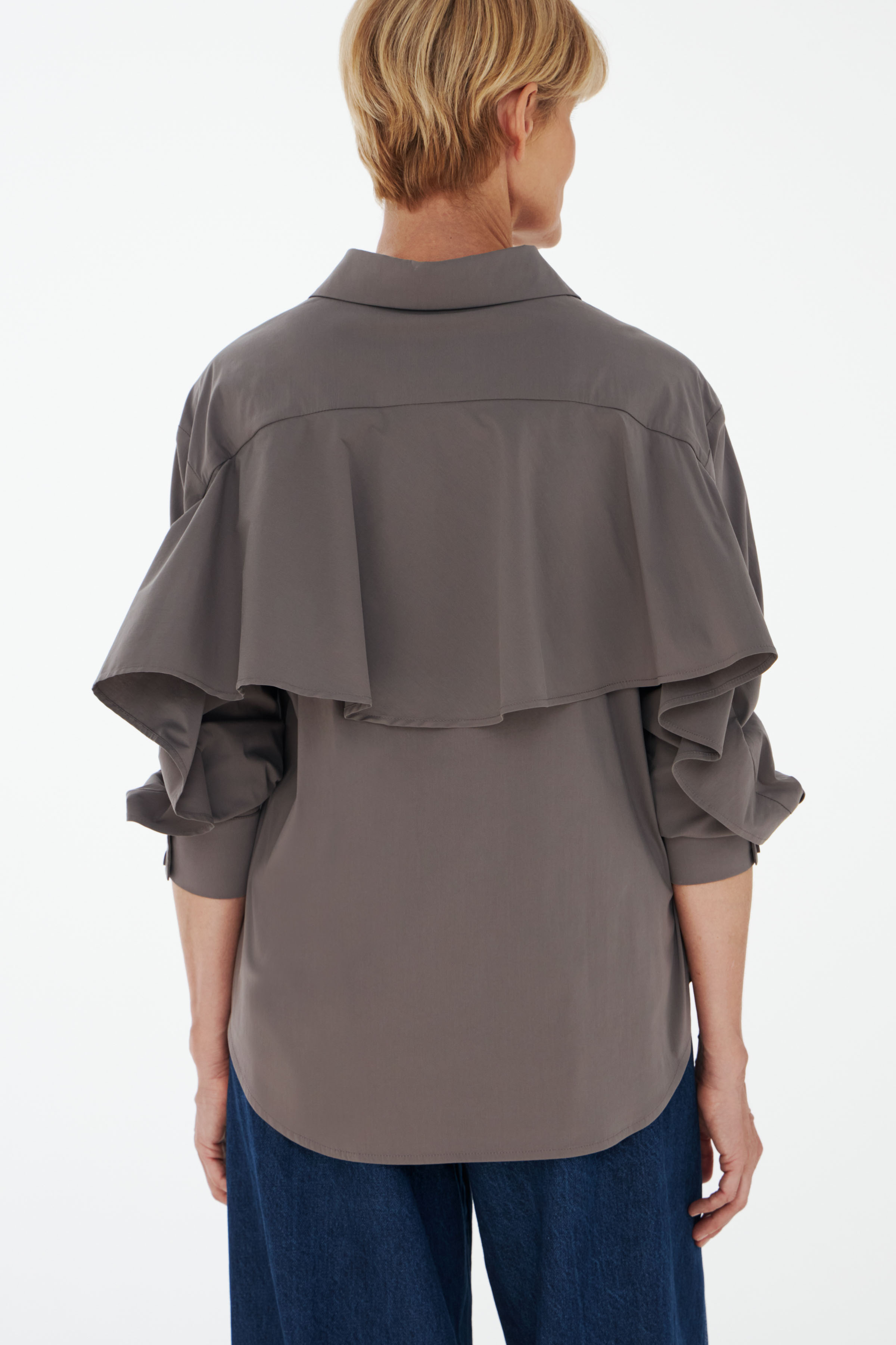 Блуза рубашка крылатая  от Lesel (Лесель)! Заказывайте по ✆ 8 (800) 777 02 37