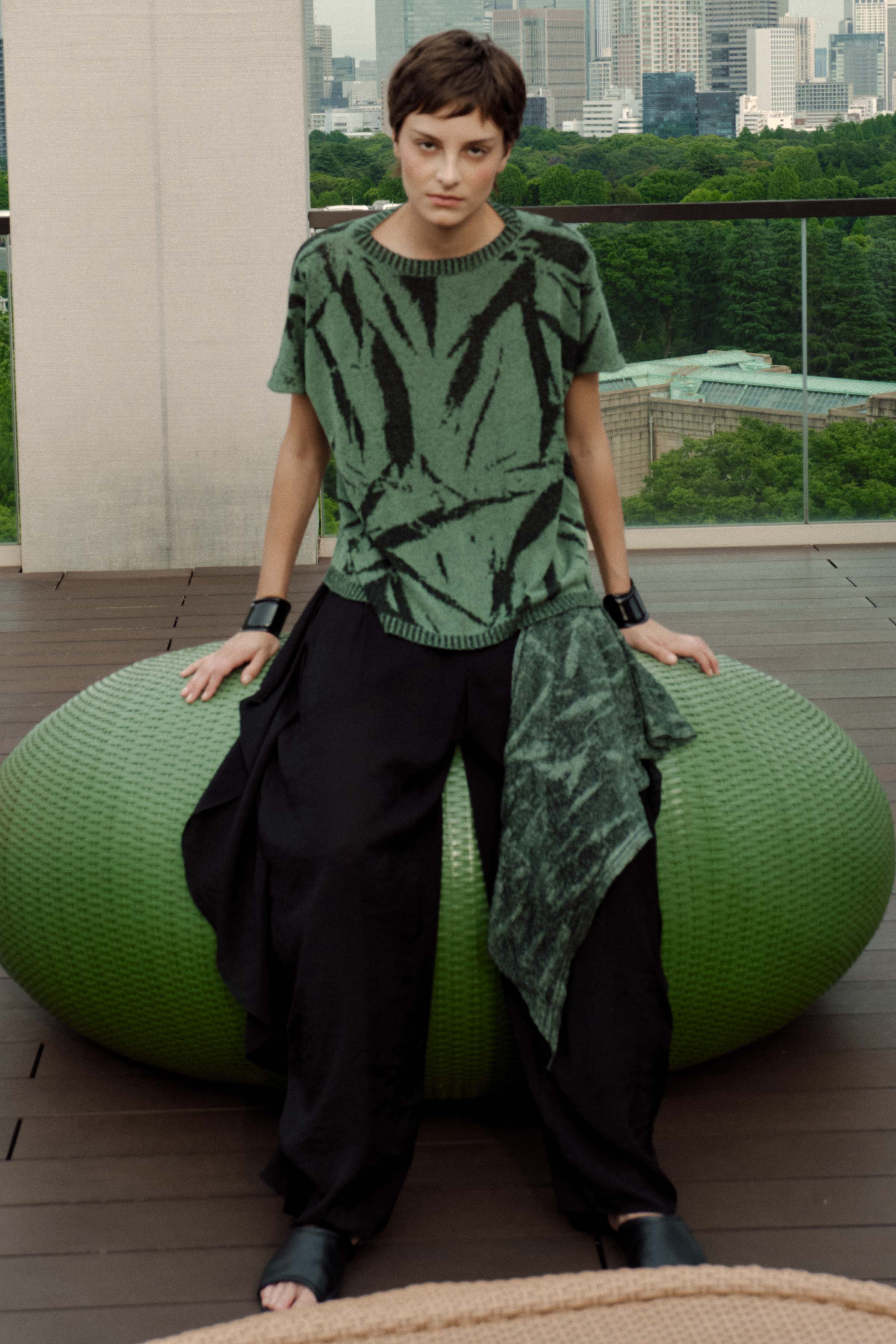 Джемпер с коротким рукавом Креш