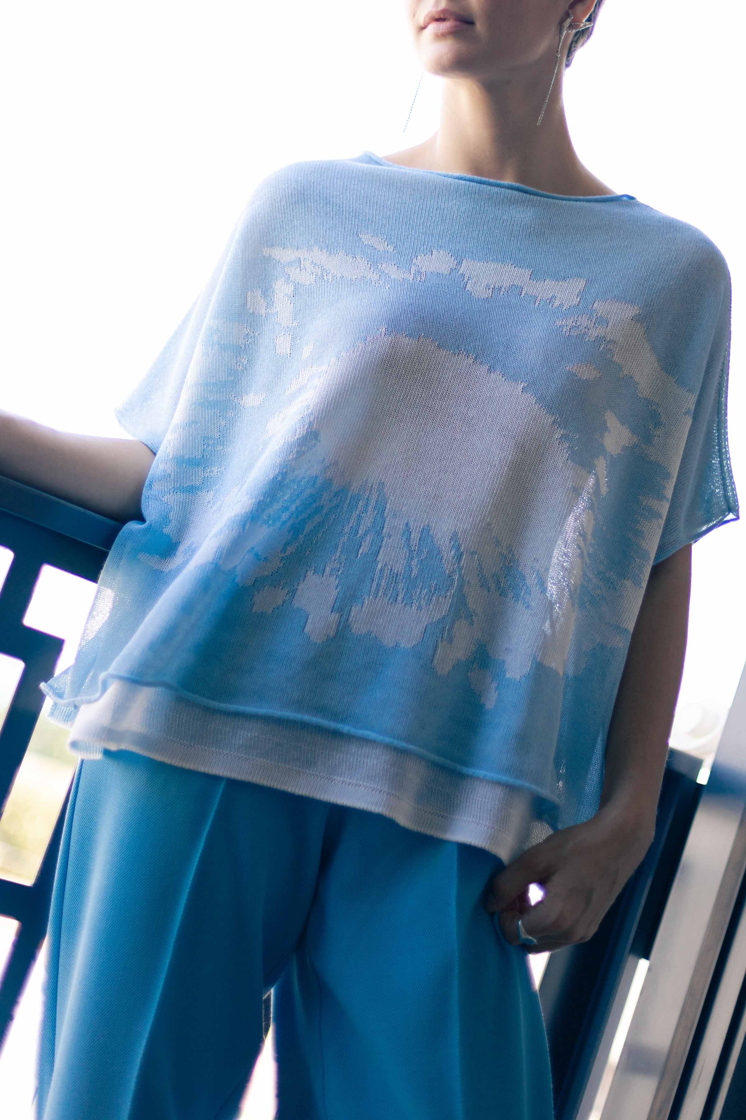 Джемпер с коротким рукавом Одуван  от Lesel (Лесель)! Заказывайте по ✆ 8 (800) 777 02 37