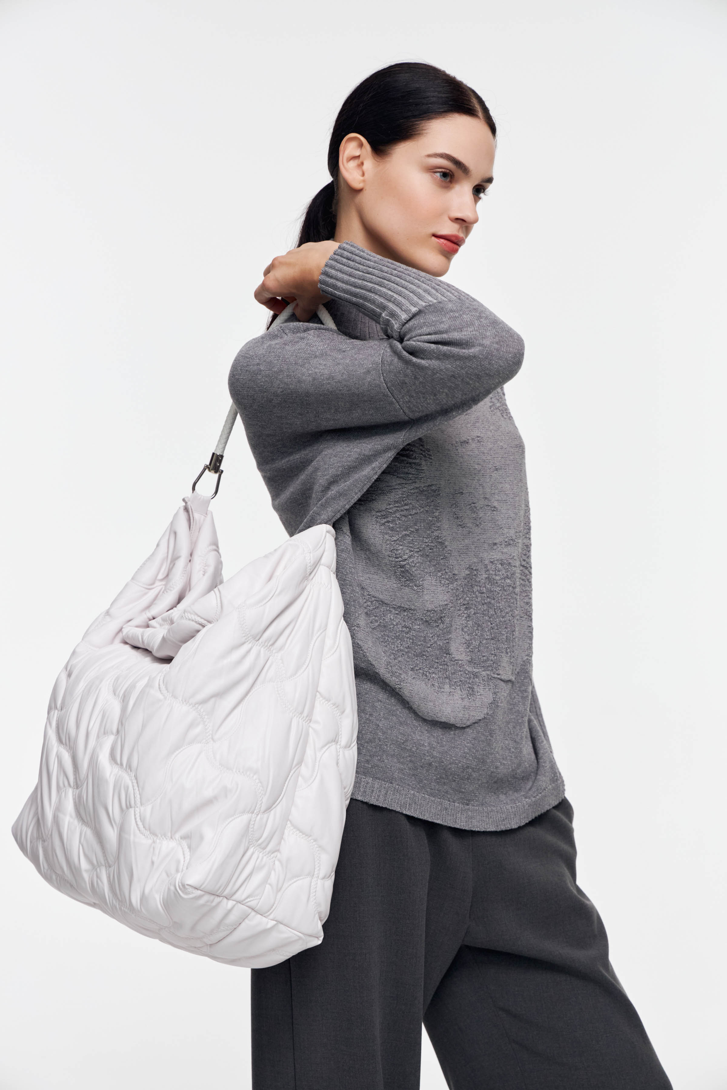 Сумка стеганая эко-кожа большая