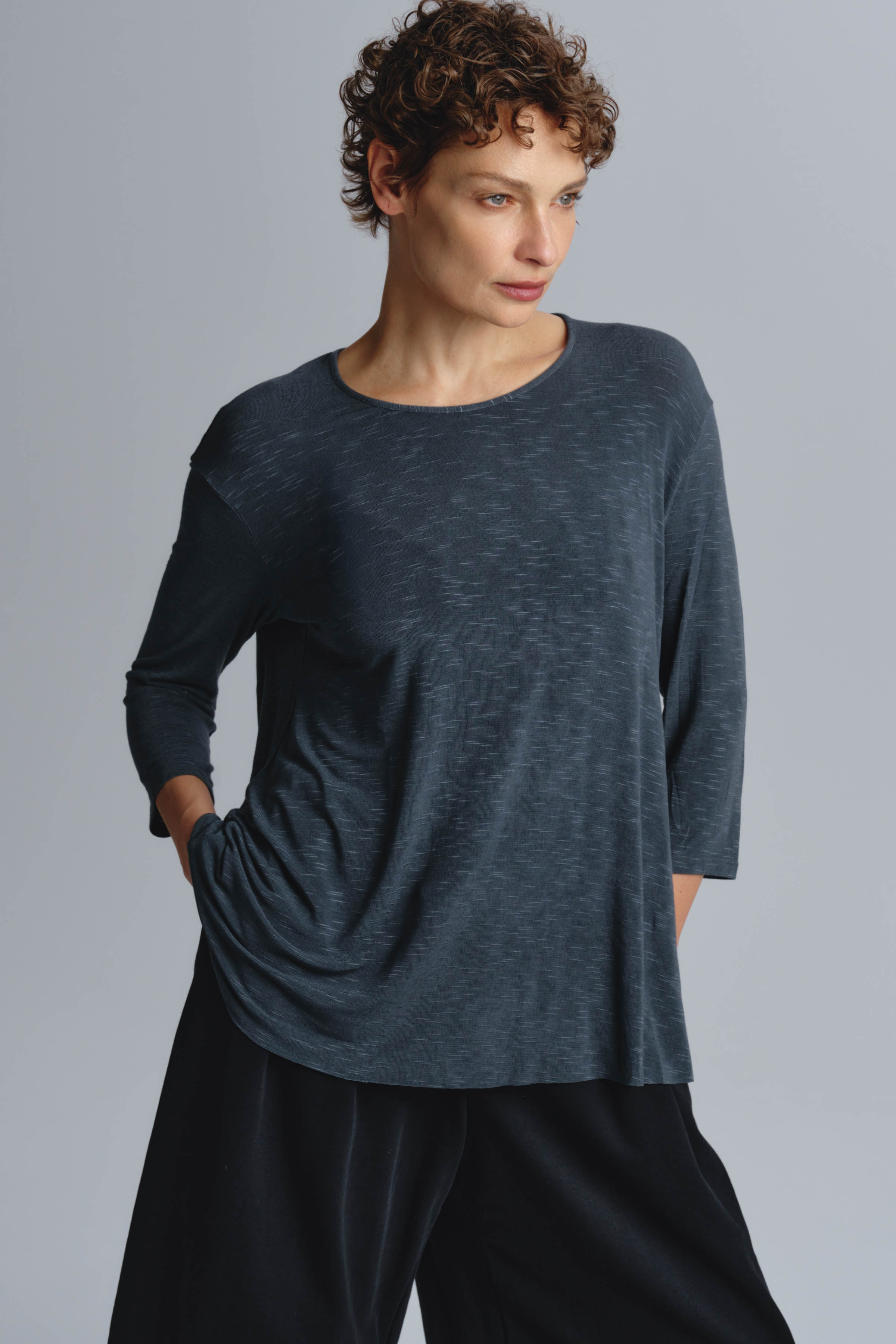 Блуза «База, асимметрия, трикотаж»    от Lesel (Лесель)! Заказывайте по ✆ 8 (800) 777 02 37