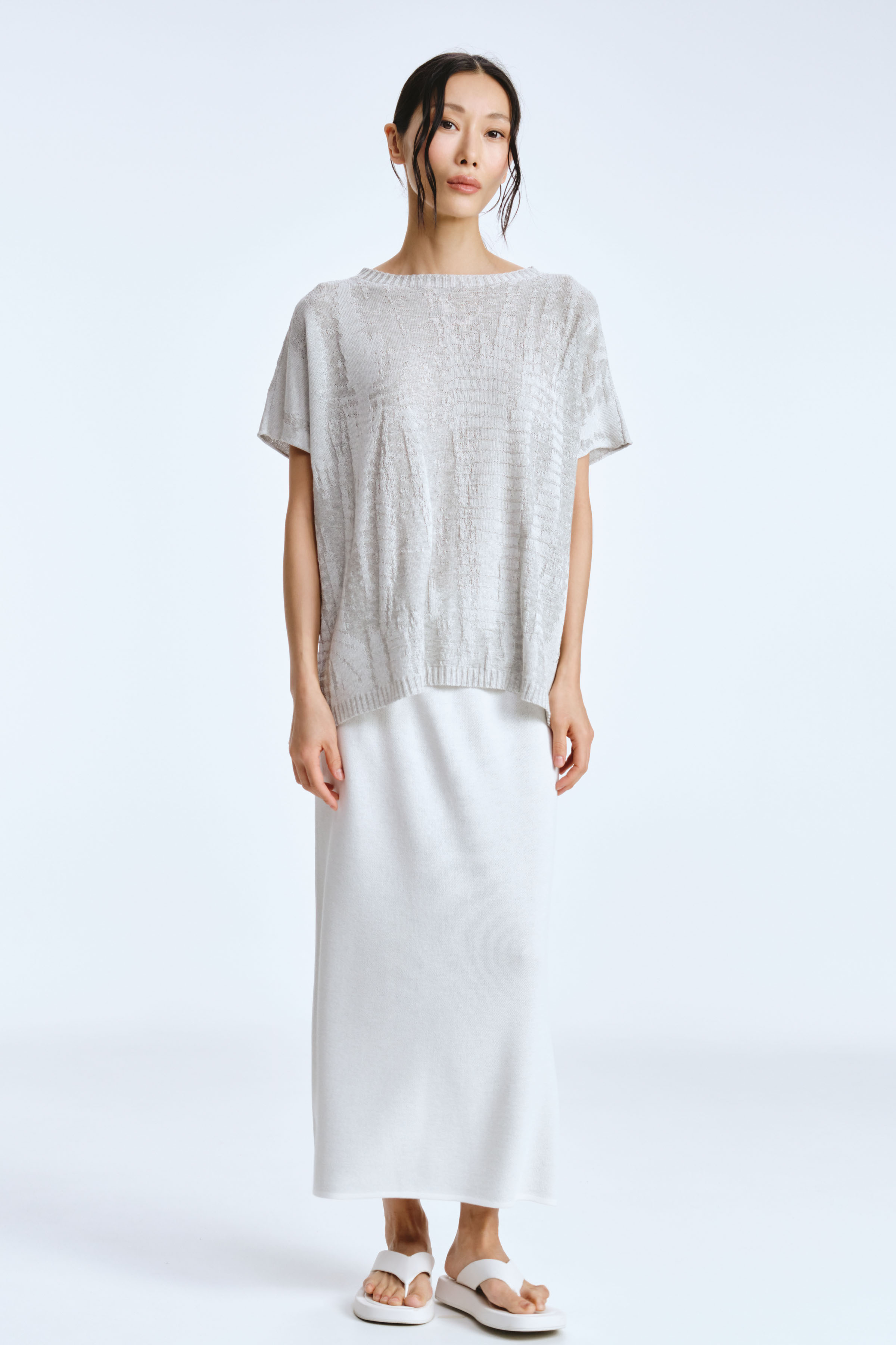 Юбка вязаная гладкая 03 Кварц (quartz) от Lesel (Лесель)! Заказывайте по ✆ 8 (800) 777 02 37