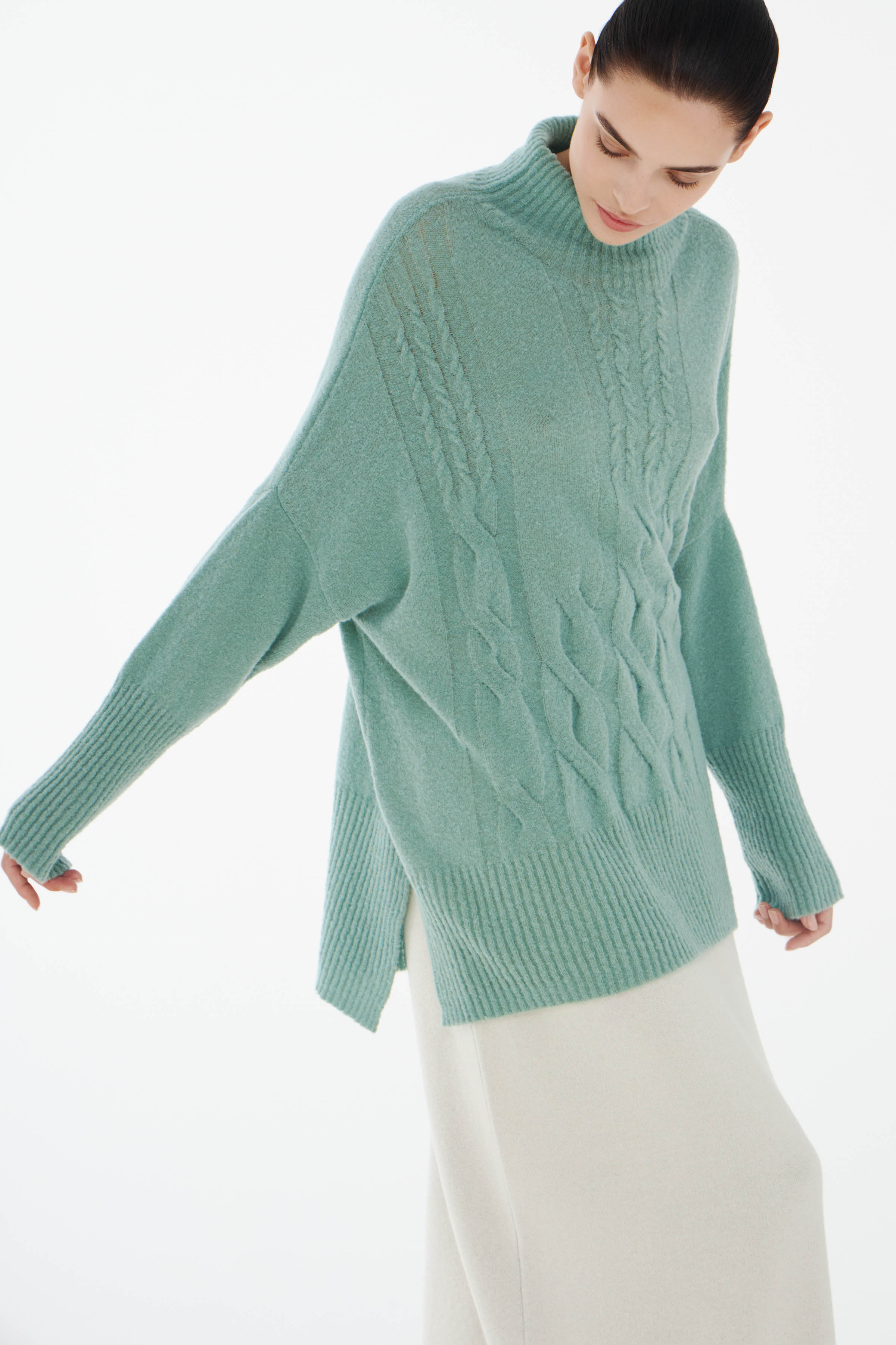 Джемпер Косы  от Lesel (Лесель)! Заказывайте по ✆ 8 (800) 777 02 37